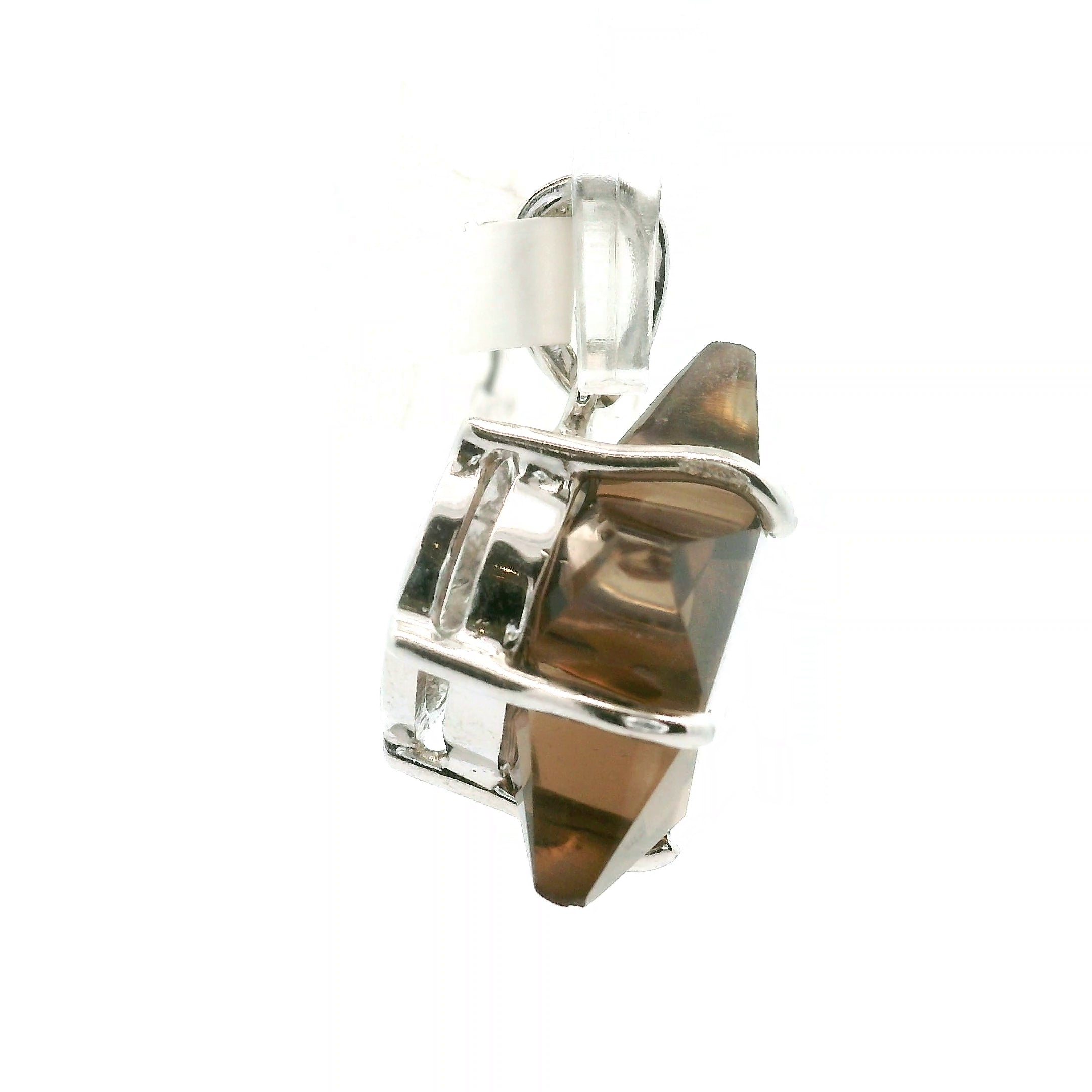 Smokey Quartz Star Pendant .925 Silver for Energetic Cleansing, Manifestation and Protection