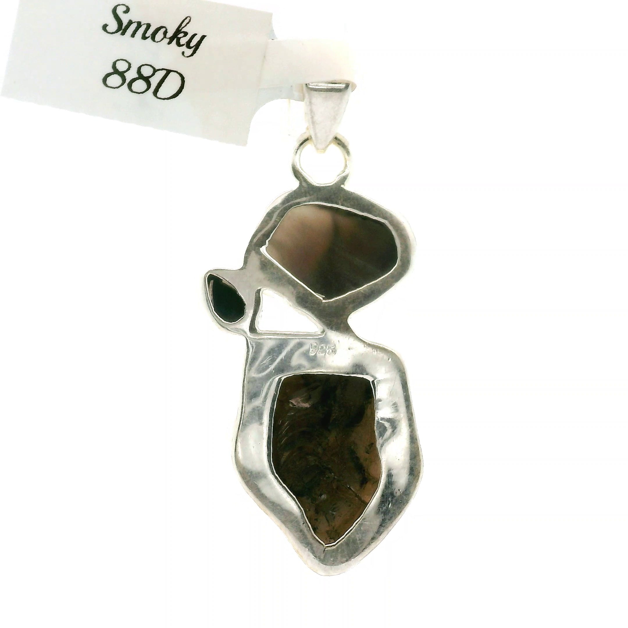 Smokey Quartz Multi-Stone Pendant .925 Silver for Energetic Cleansing, Manifestation and Protection
