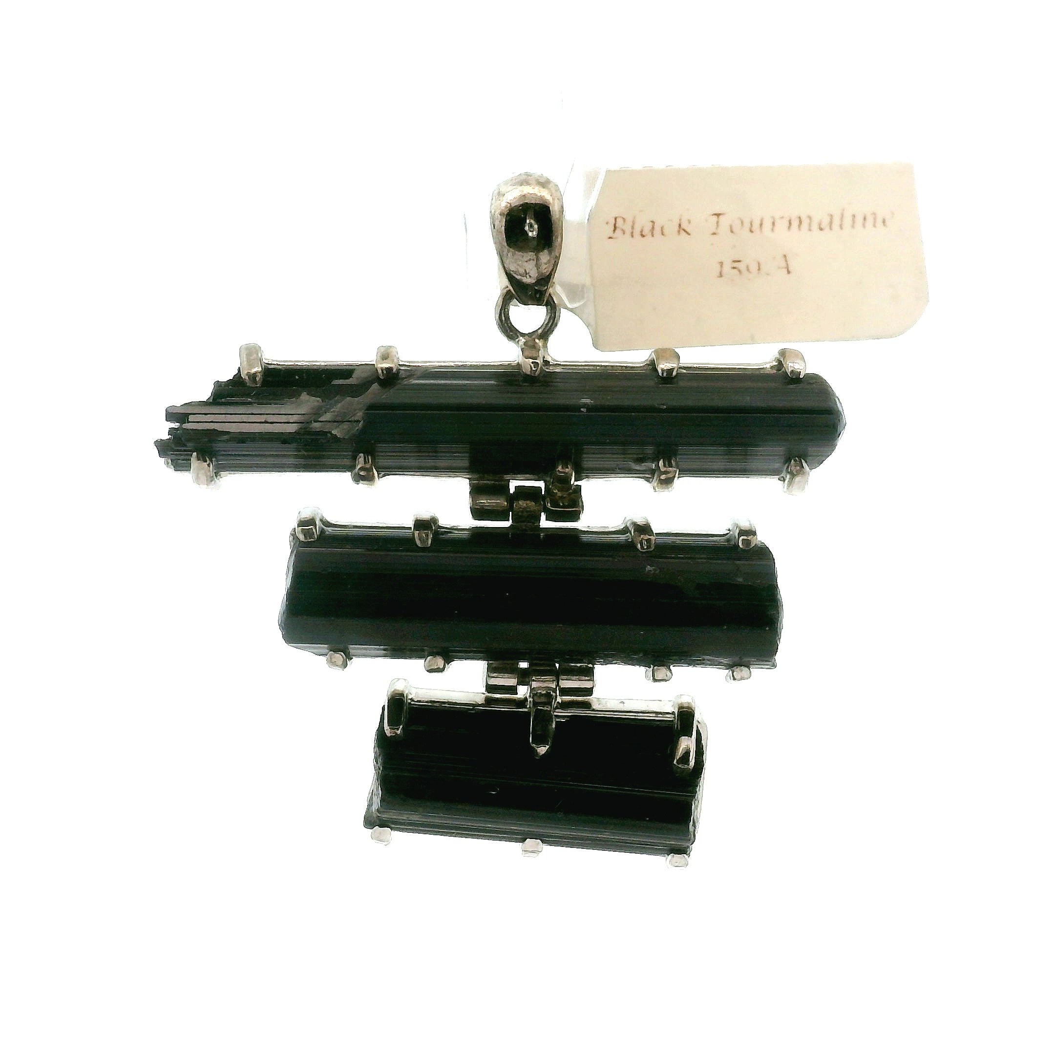 Black Tourmaline Multi-Stone Pendant for Protection and Energetic Purification