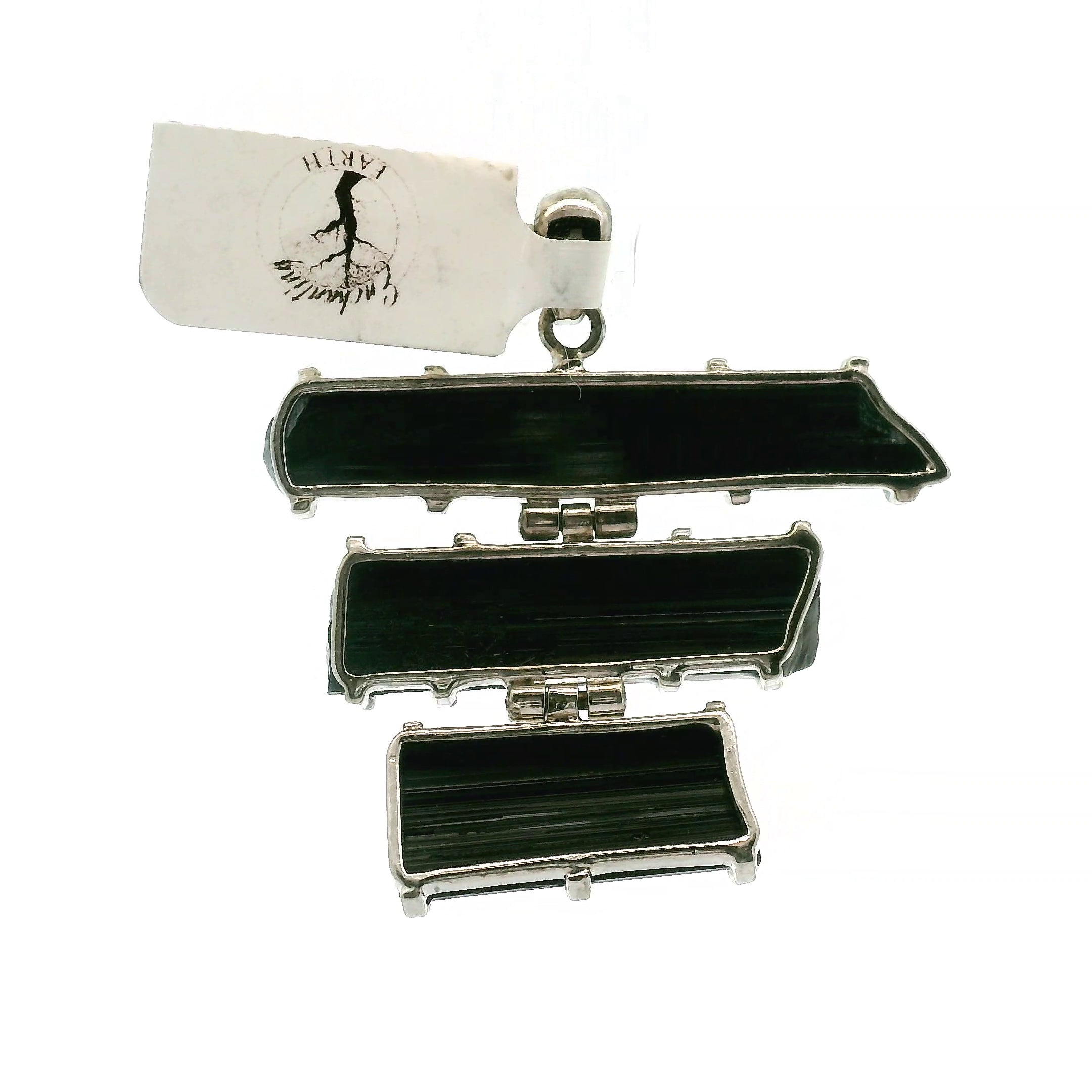 Black Tourmaline Multi-Stone Pendant for Protection and Energetic Purification