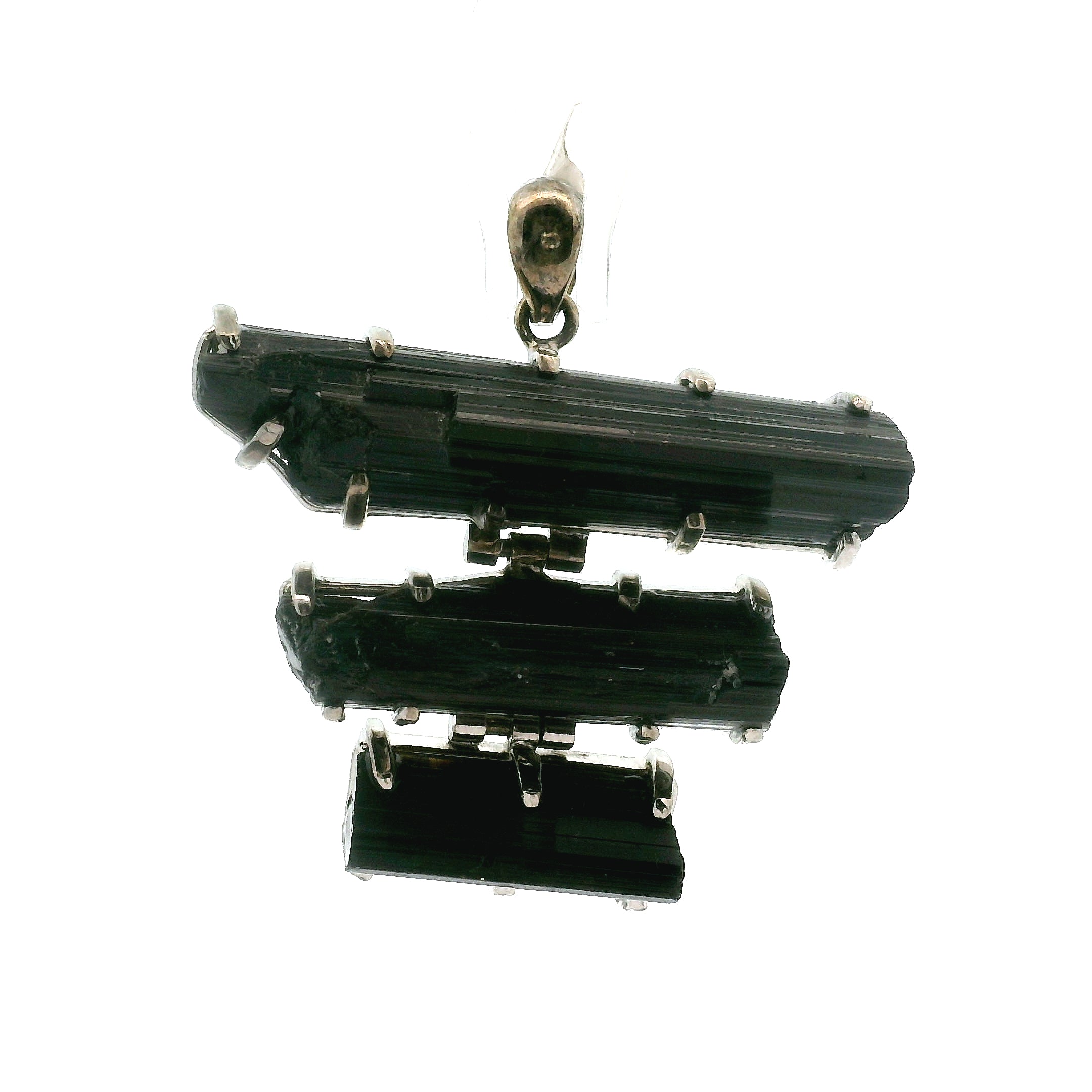 Black Tourmaline Multi-Stone Pendant for Protection and Energetic Purification