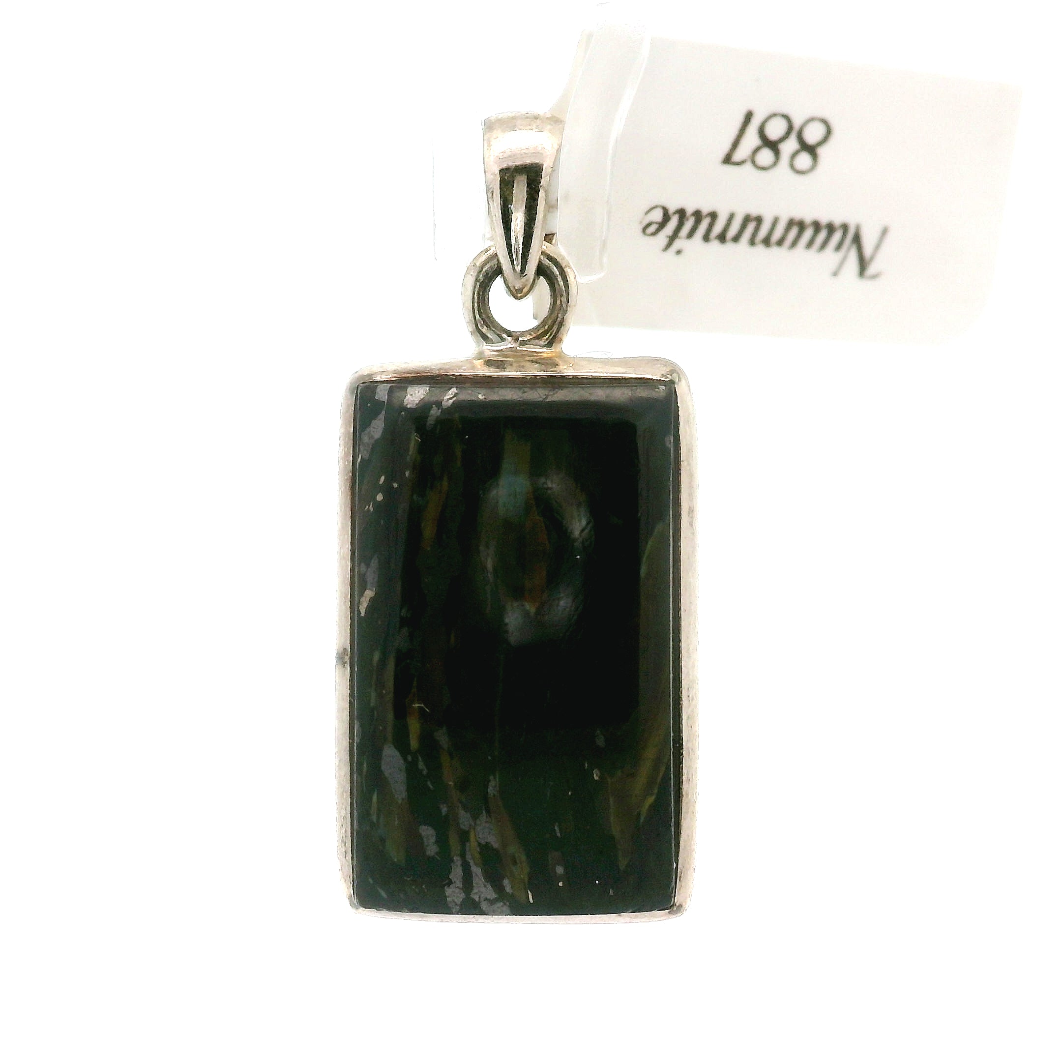 Nuummite Pendants .925 Silver for Awareness, Communication and Meditation