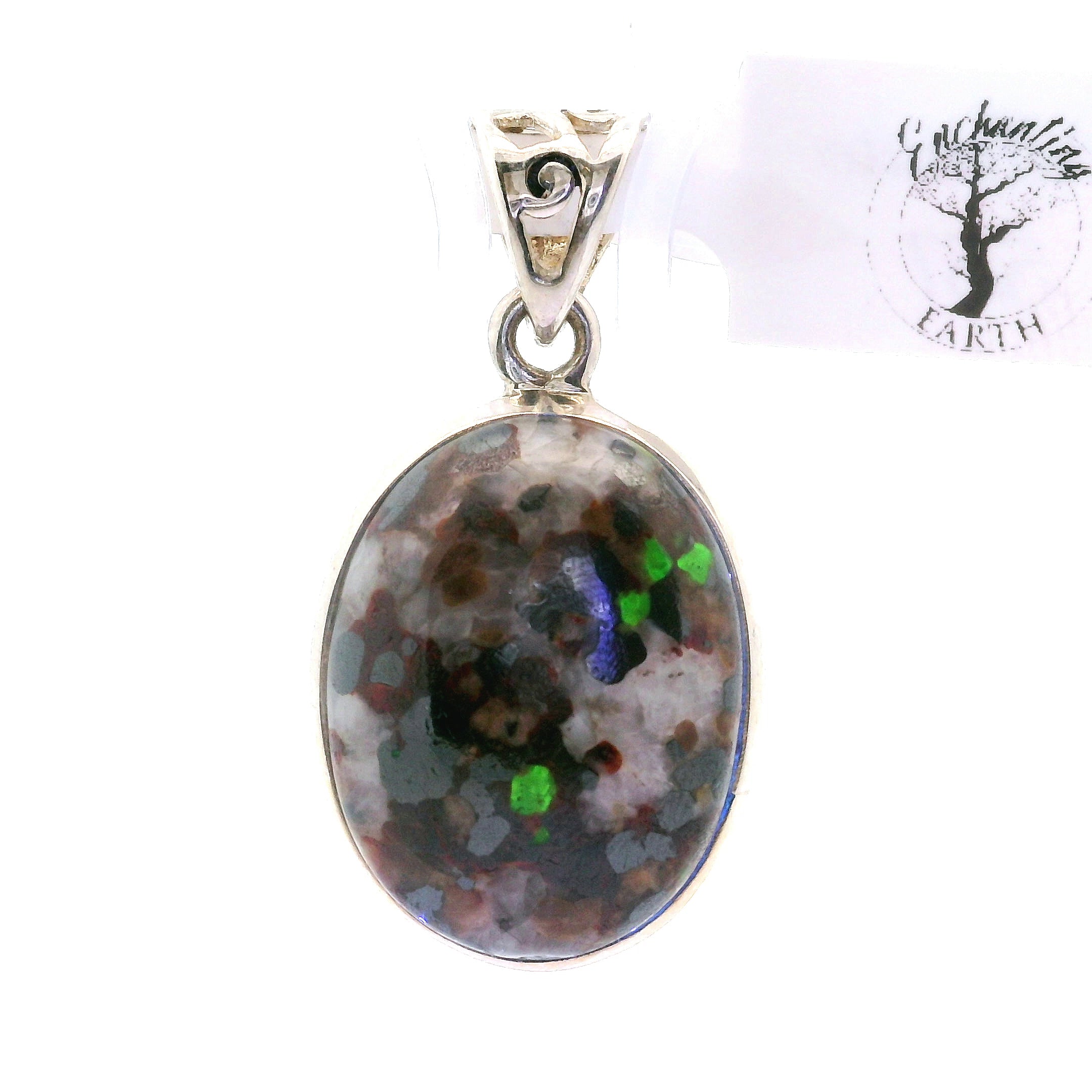 Willemite UV-Reactive Pendants 925 Silver for Creativity, Focus and Transformation