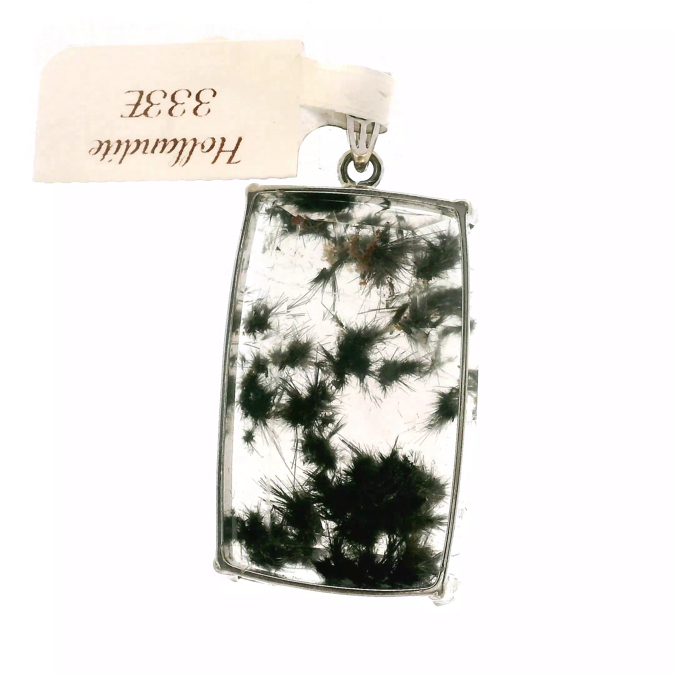 Hollandite Quartz Pendant .925 Silver for Finding your Path, Manifestation & Spiritual Insight