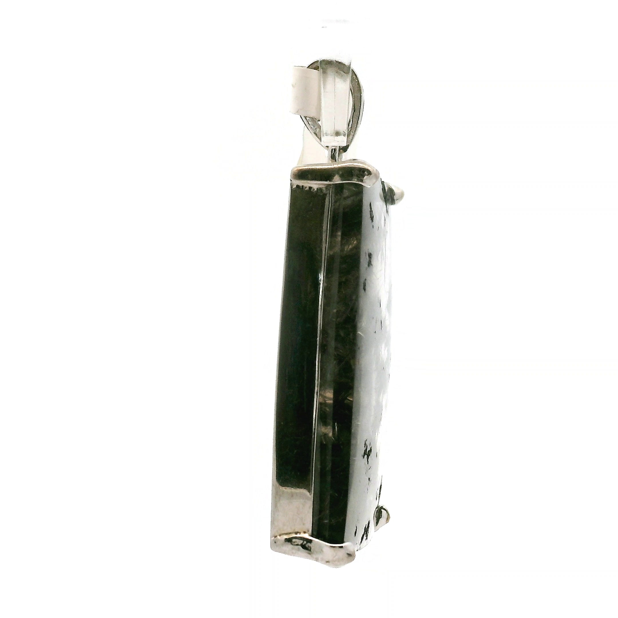 Hollandite Quartz Pendant .925 Silver for Finding your Path, Manifestation & Spiritual Insight