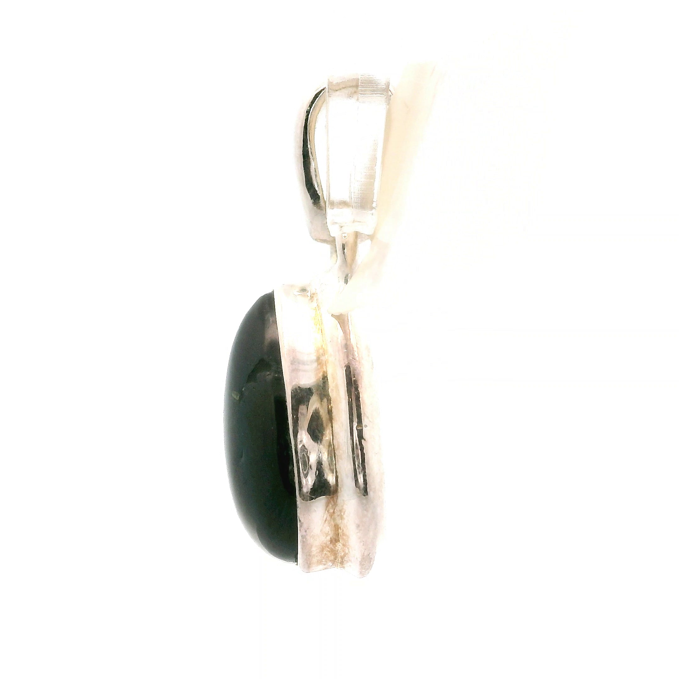 Black Star Diopside Pendants 925 Silver for Anxiety Relief, Balance and Grounding