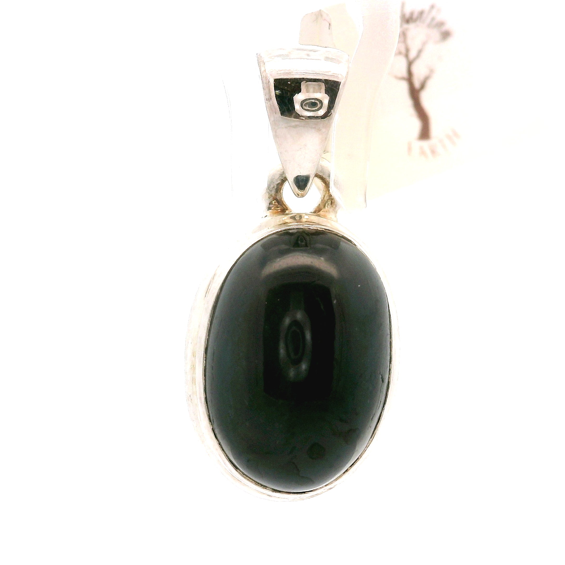 Black Star Diopside Pendants 925 Silver for Anxiety Relief, Balance and Grounding