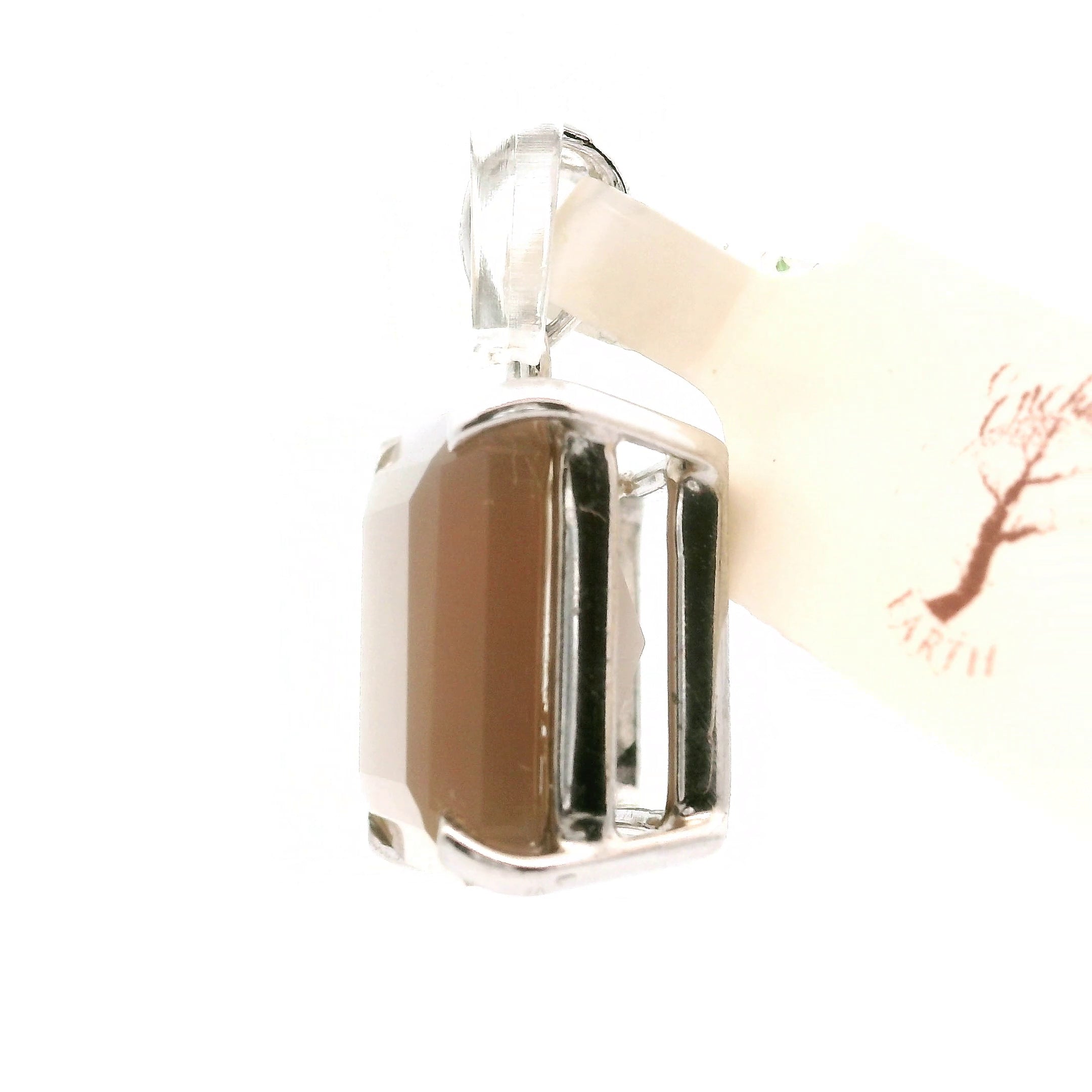 Peach Moonstone Pendant .925 Silver for New Beginnings, Artistic Expression, Creativity & Manifestation