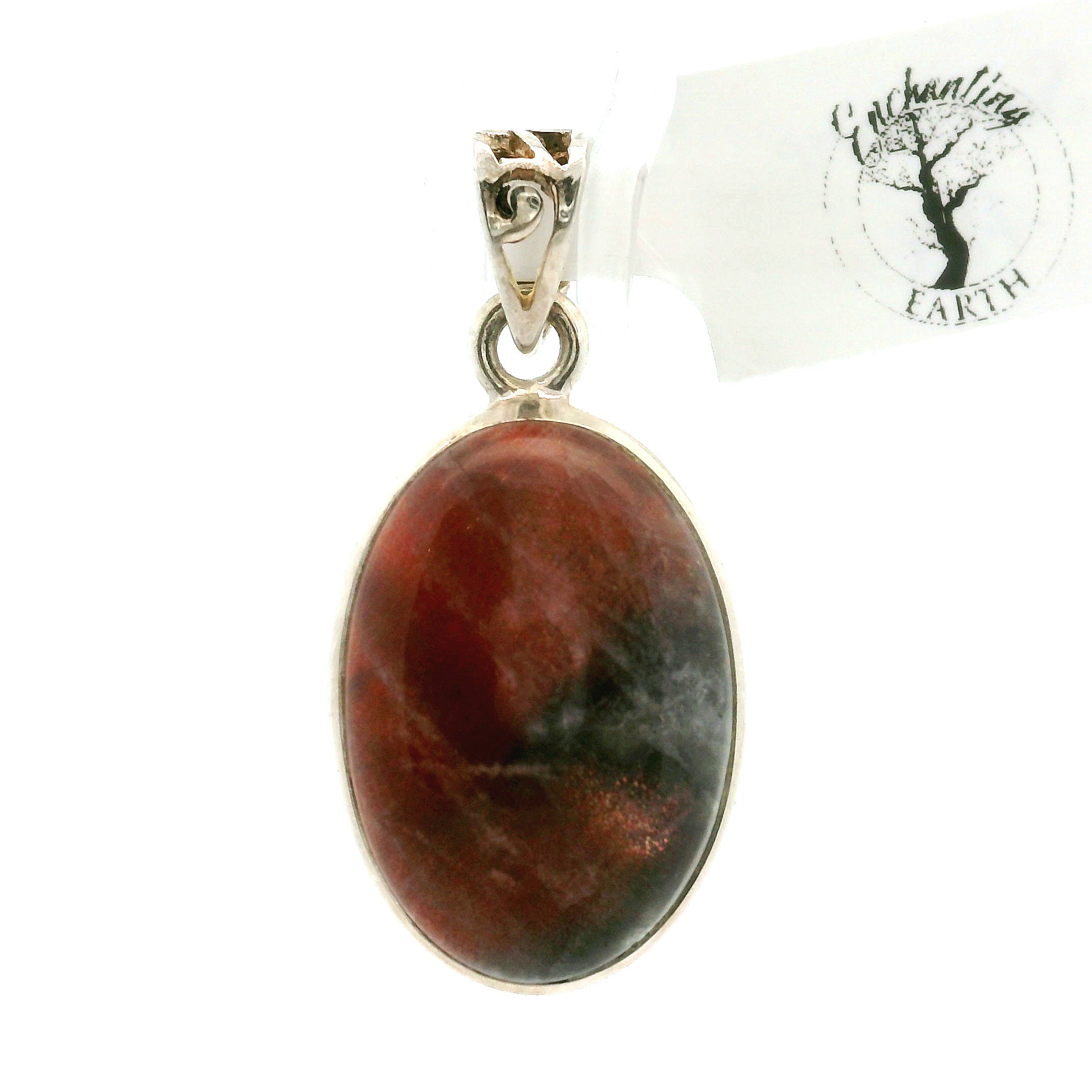 Iolite Sunstone Pendant .925 Silver for Confidence and Clear Vision