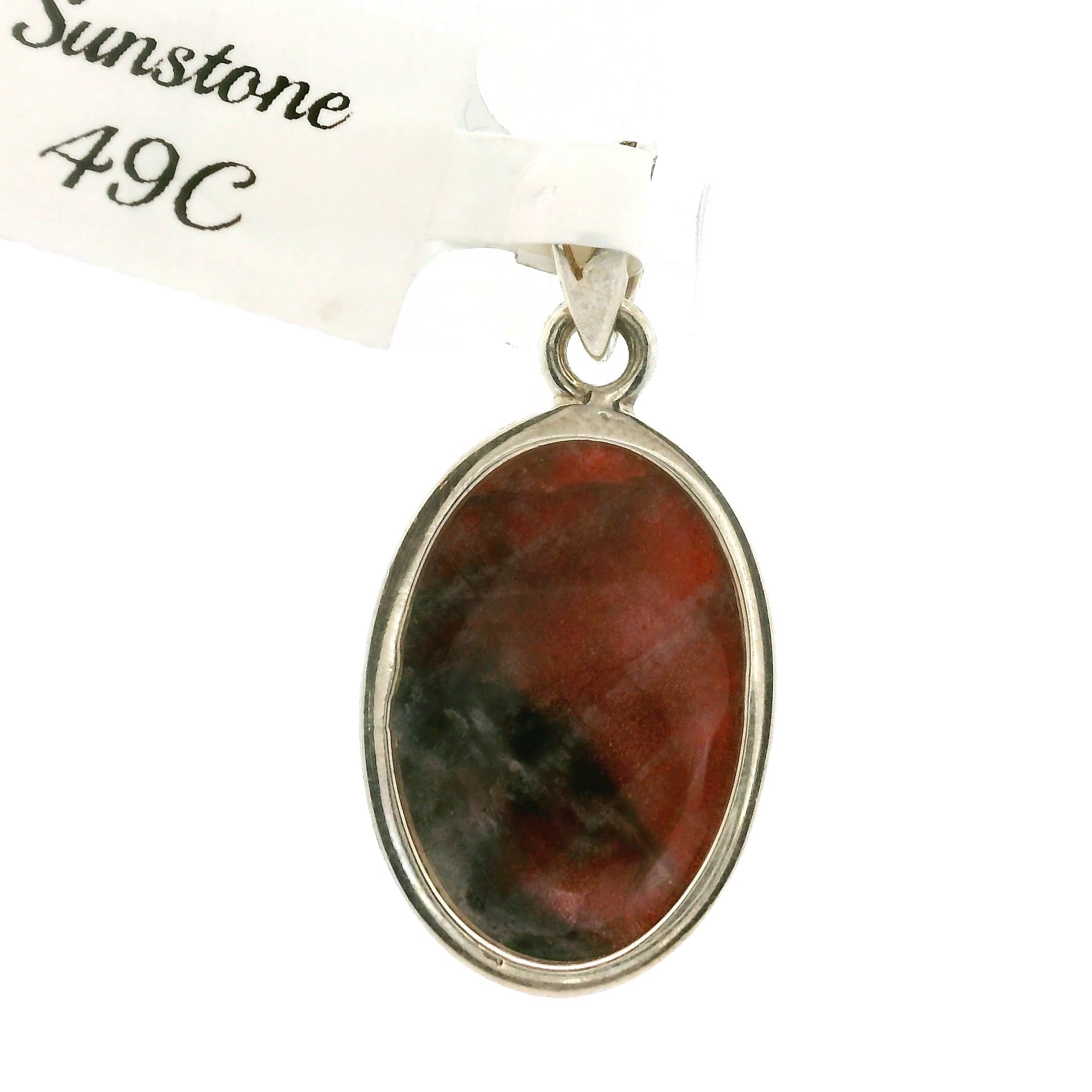 Iolite Sunstone Pendant .925 Silver for Confidence and Clear Vision