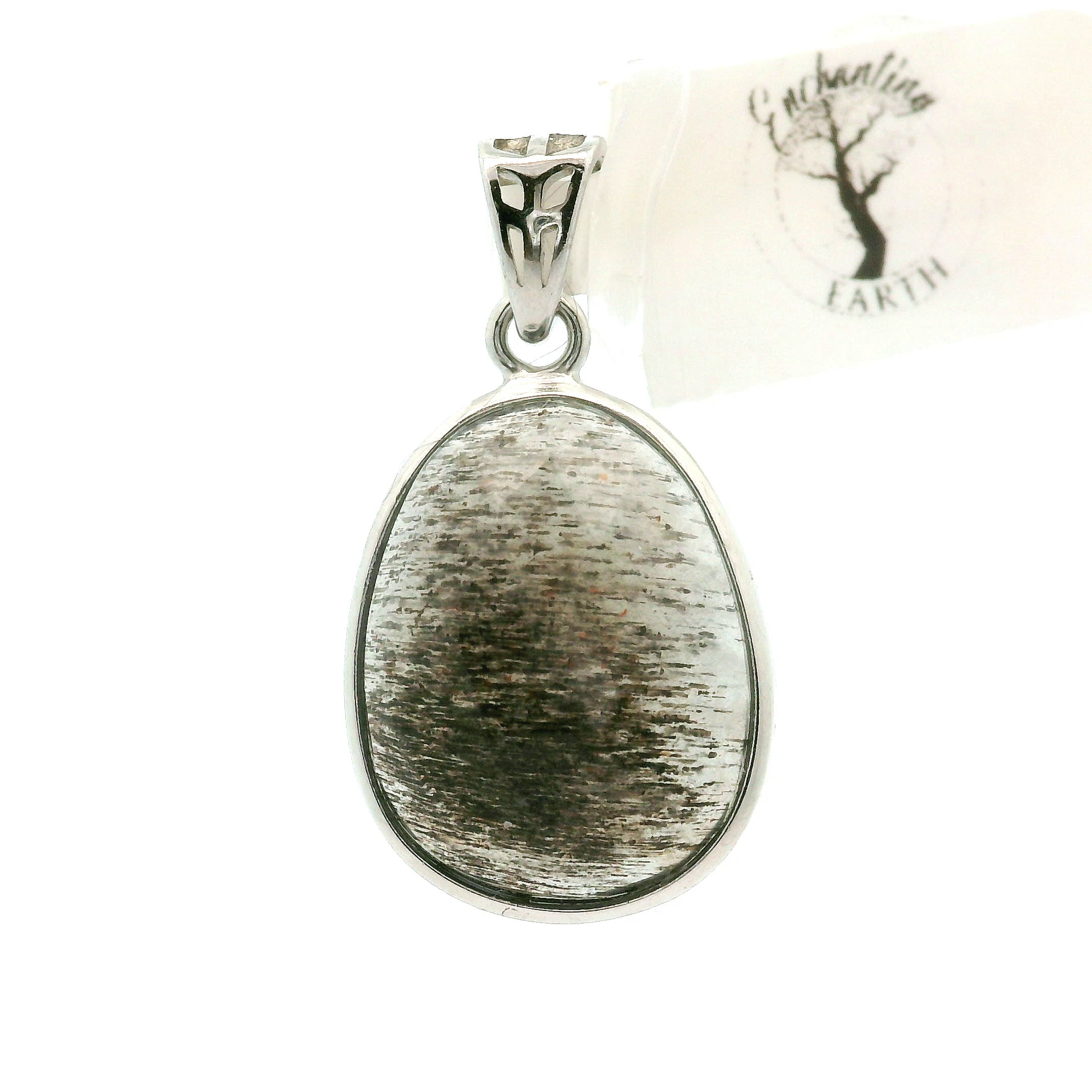 Black Moonstone with Sunstone Pendants .925 Silver for Confidence and Strength