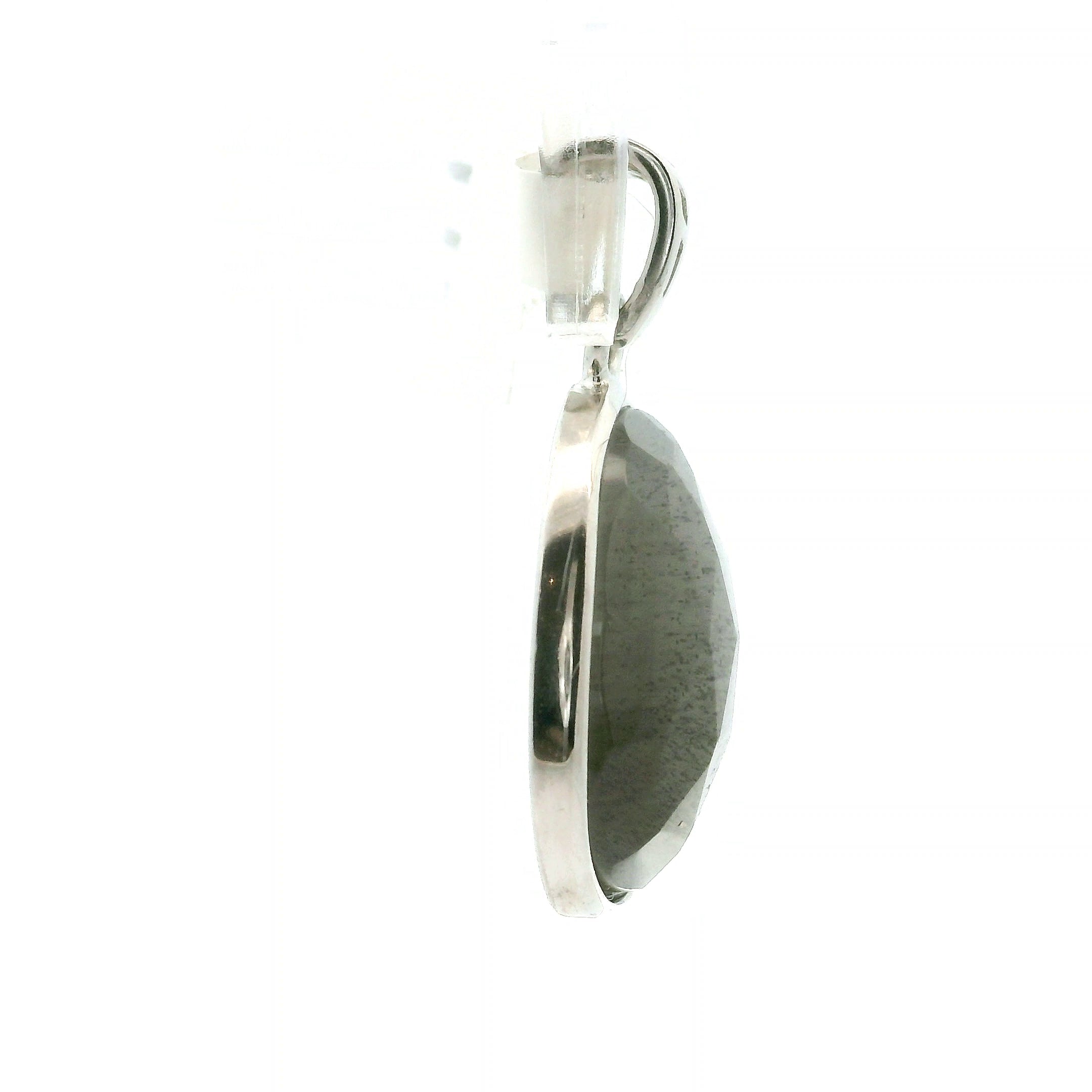Black Moonstone with Sunstone Pendants .925 Silver for Confidence and Strength