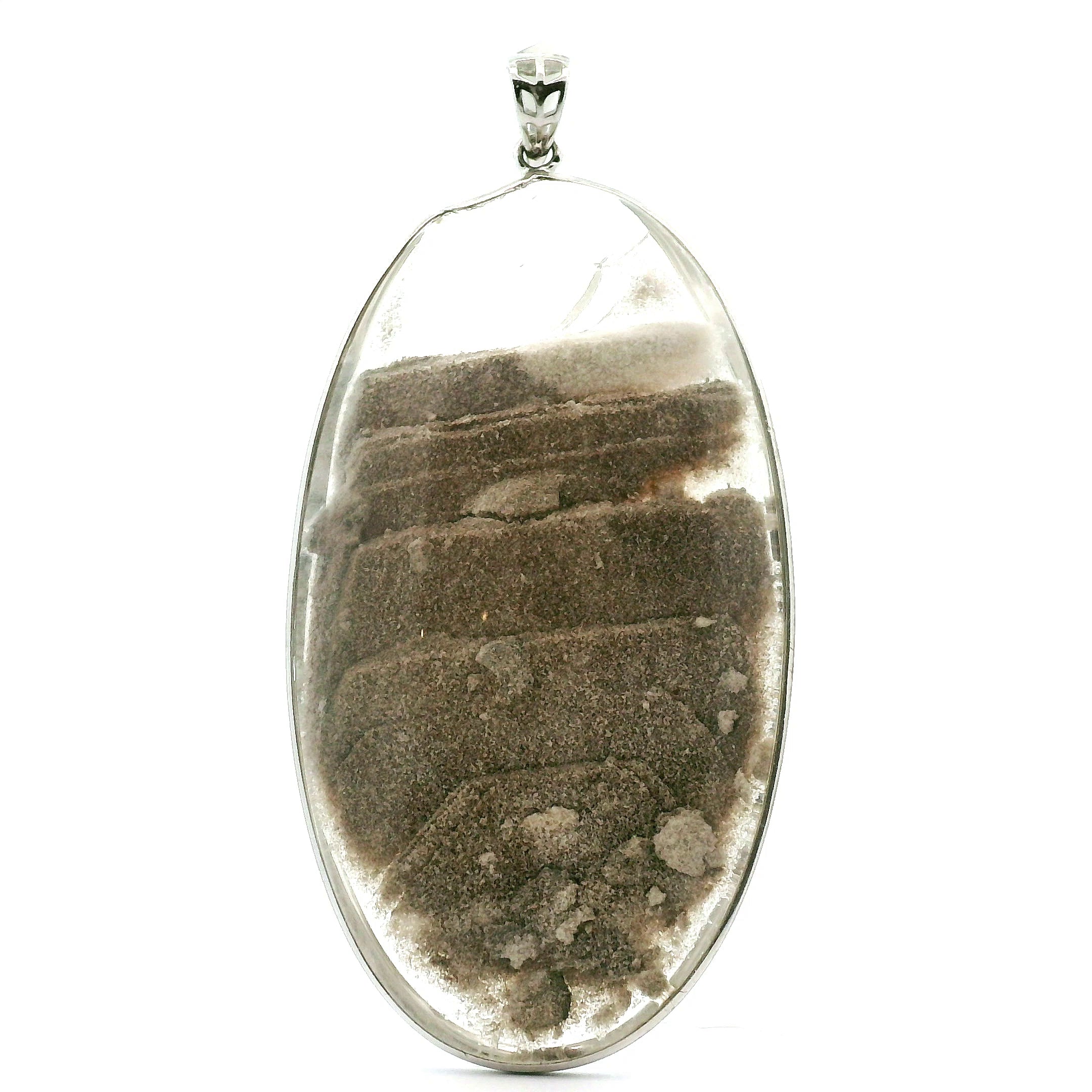 Garden Quartz Pendant .925 Sterling Silver for Insight, Meditation & Shamanic Journey