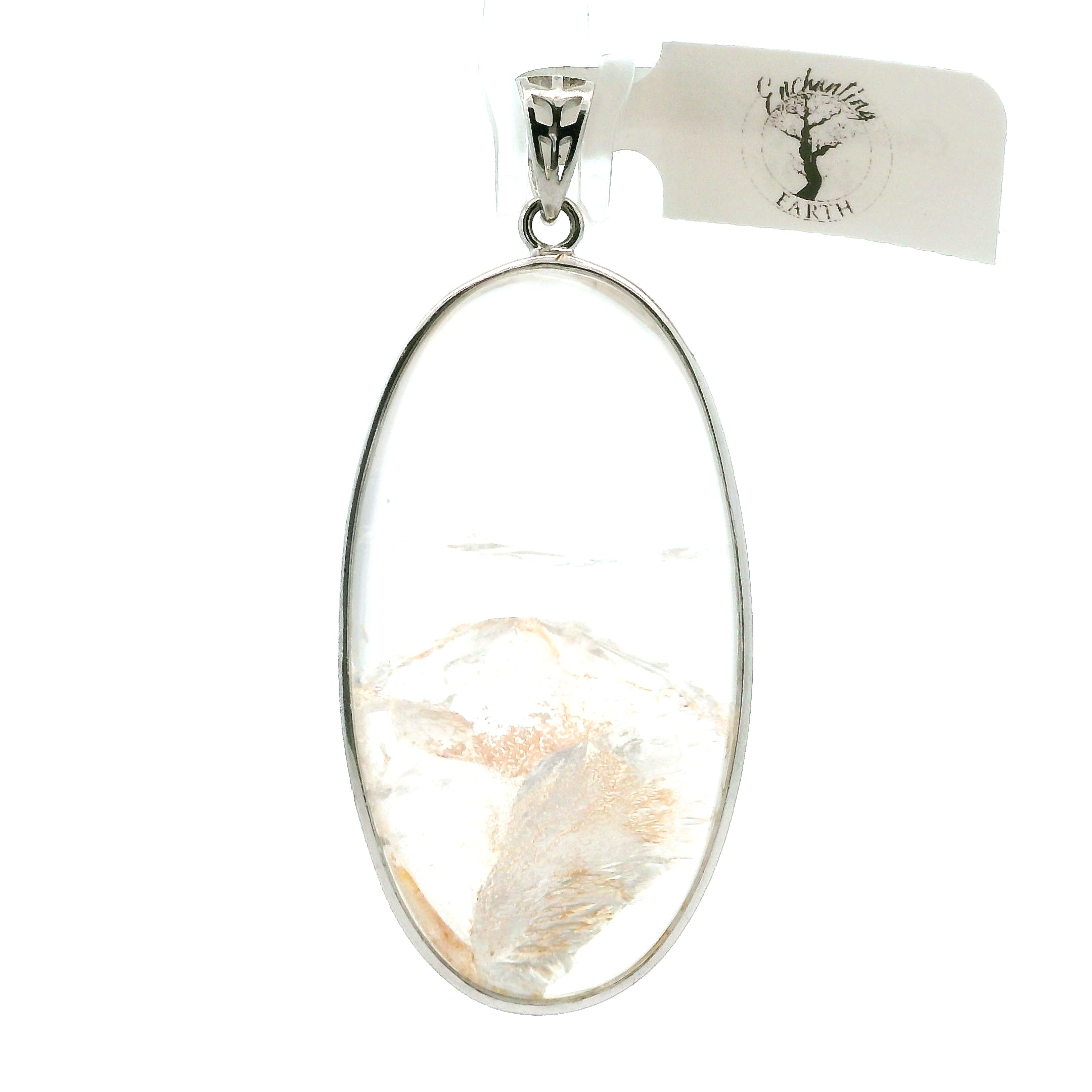 Garden Quartz Pendant .925 Sterling Silver for Insight, Meditation & Shamanic Journey