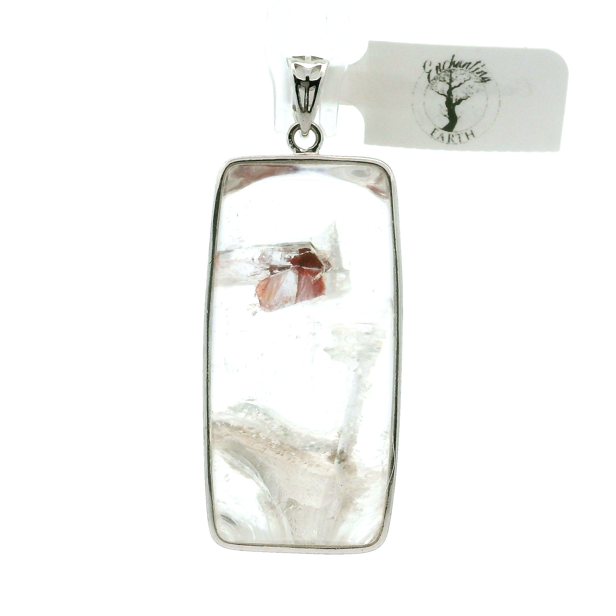 Garden Quartz Pendant .925 Sterling Silver for Insight, Meditation & Shamanic Journey