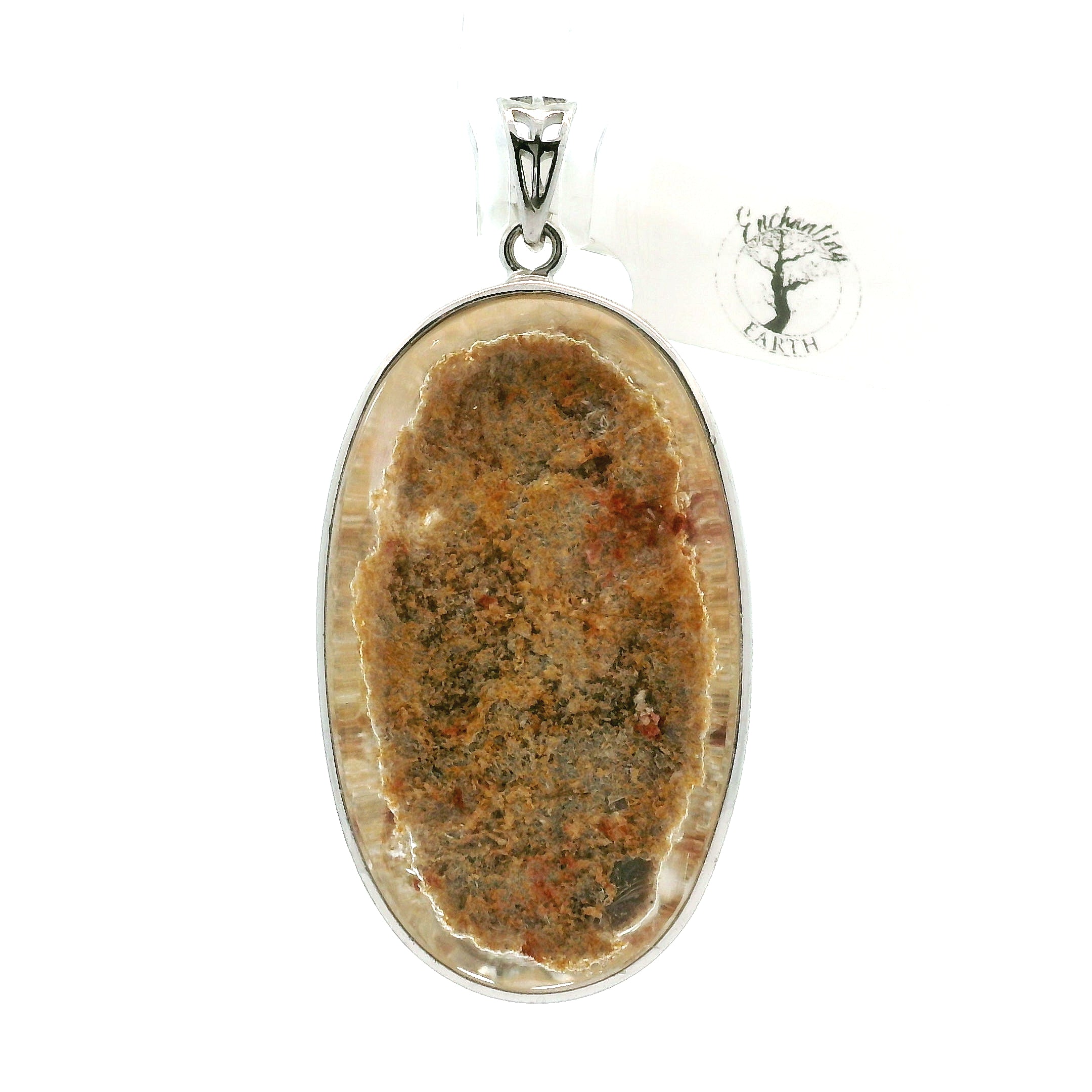 Garden Quartz Pendant .925 Sterling Silver for Insight, Meditation & Shamanic Journey