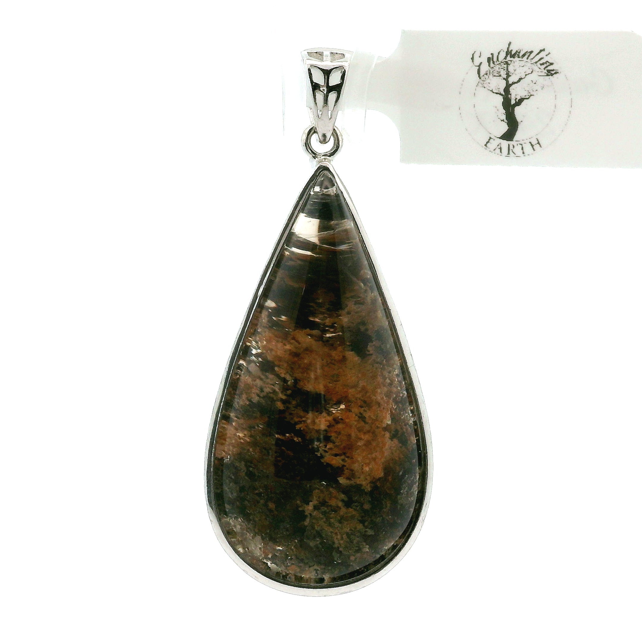 Garden Quartz Pendant .925 Sterling Silver for Insight, Meditation & Shamanic Journey