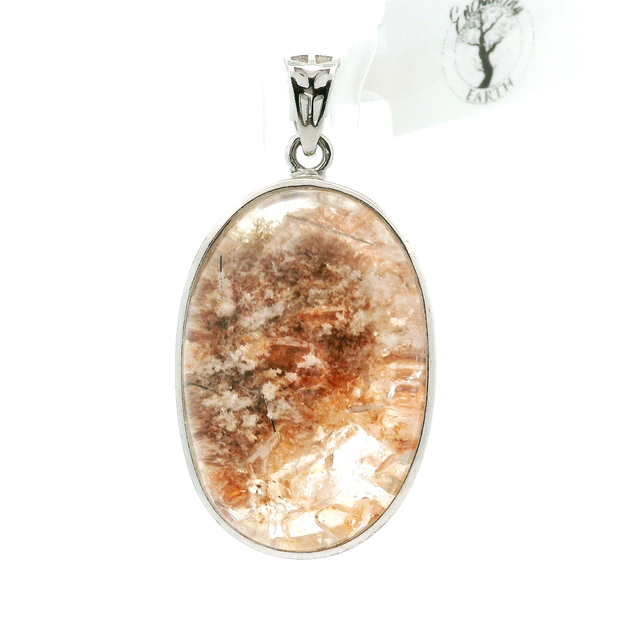 Garden Quartz Pendant .925 Sterling Silver for Insight, Meditation & Shamanic Journey