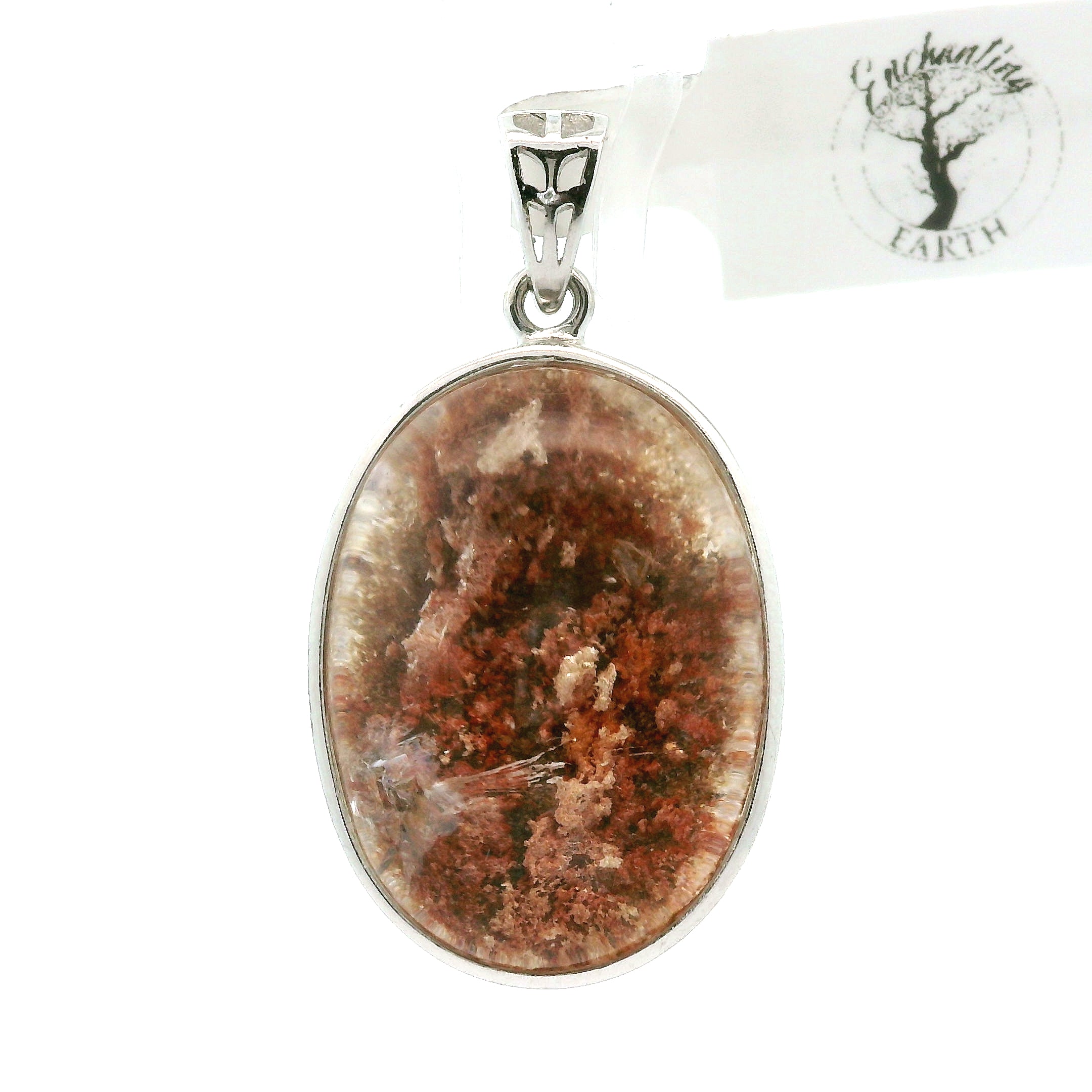 Garden Quartz Pendant .925 Sterling Silver for Insight, Meditation & Shamanic Journey