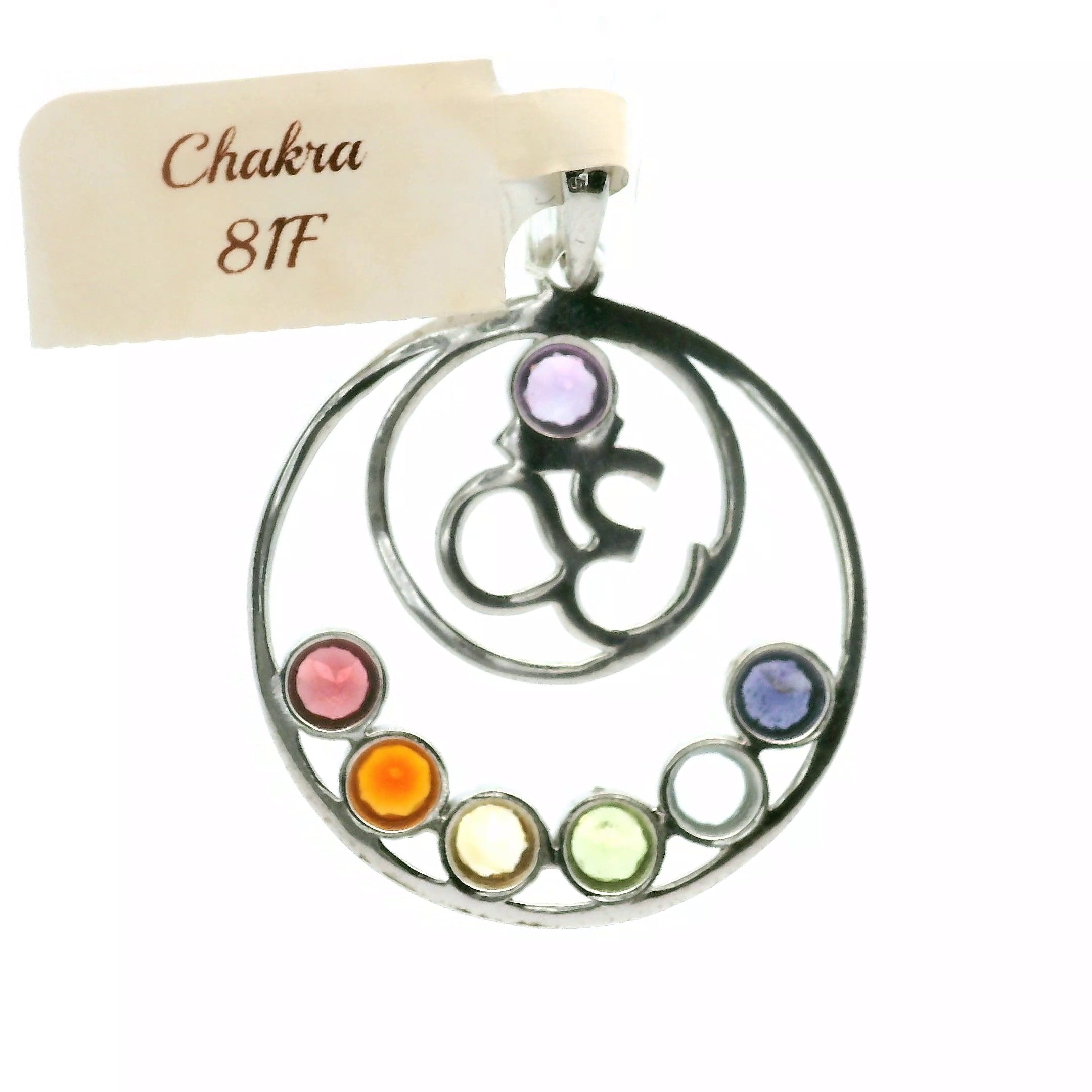Chakra Aum Pendant .925 Silver for Peace and Alignment