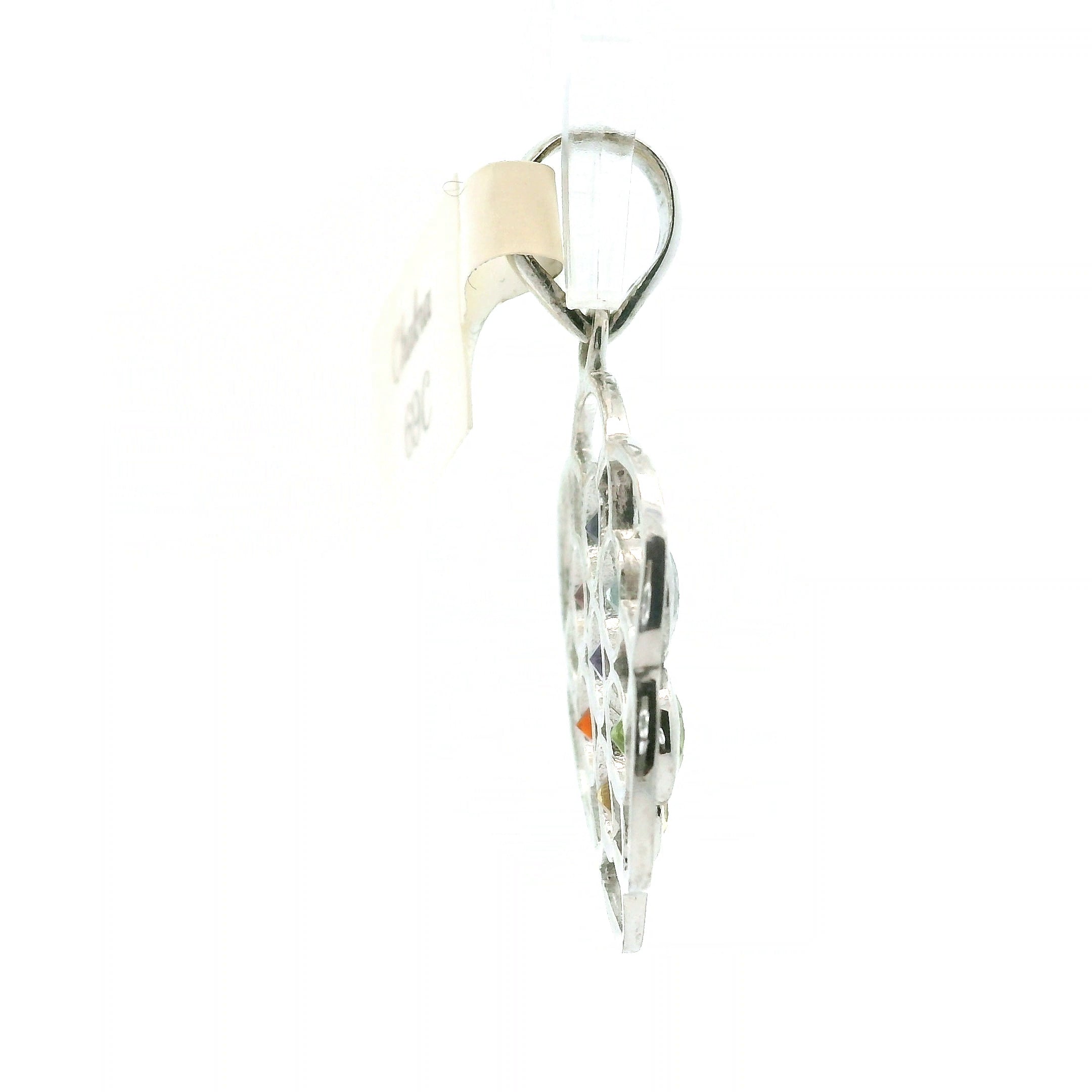 Chakra Flower Pendant .925 Silver for Balancing and Alignment