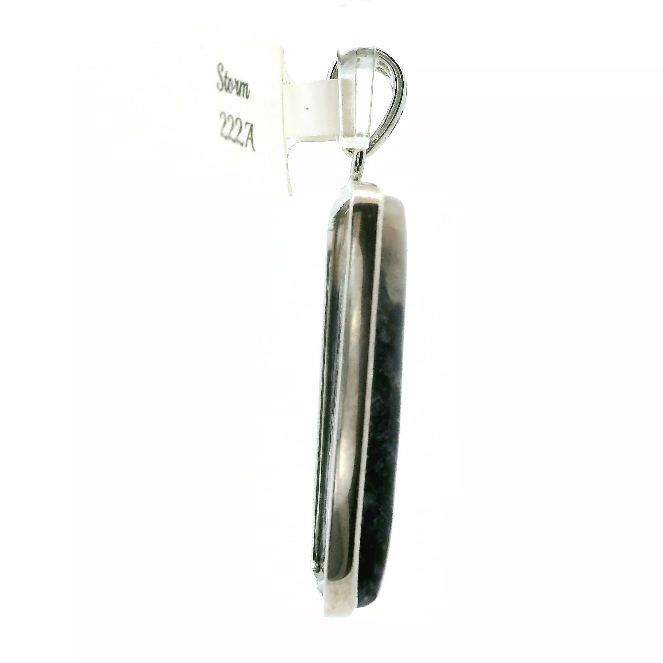 Ice Euphoralite Pendant 925 Silver for Intuition, Peace and Tranquility