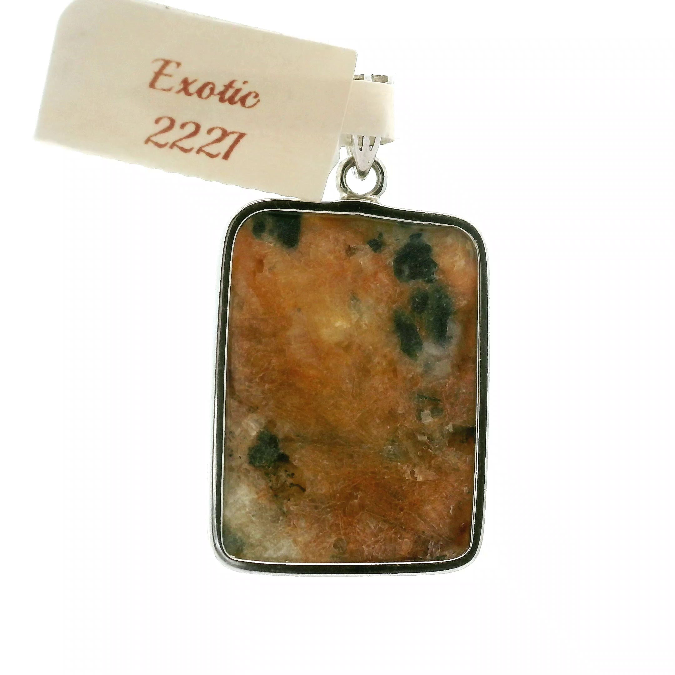 Exotic Euphoralite Pendant 925 Silver for Awareness, Confidence, Peace and Power