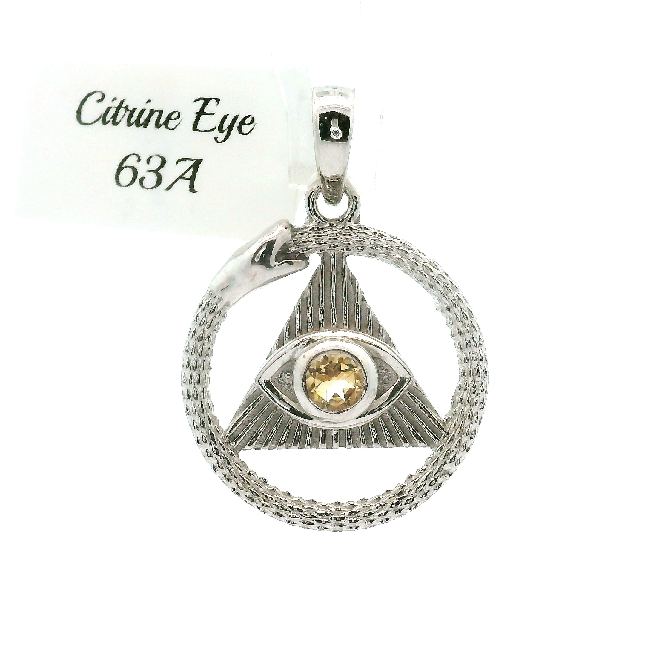 All-Seeing Eye and Ourboros Pendants .925 Silver for Balancing and Alignment