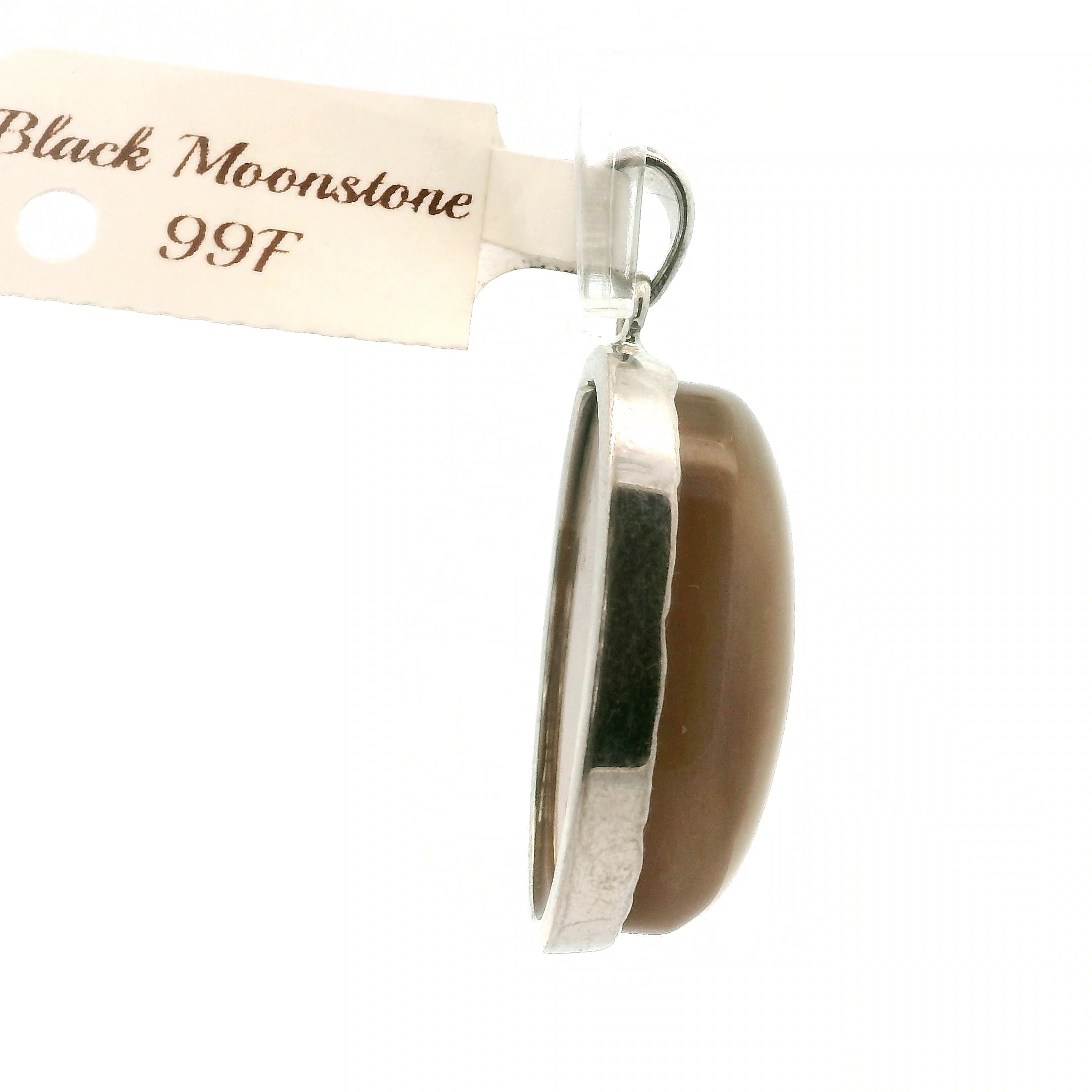 Black Moonstone Pendant .925 Silver for Creation, Divine Feminine, & Manifestation