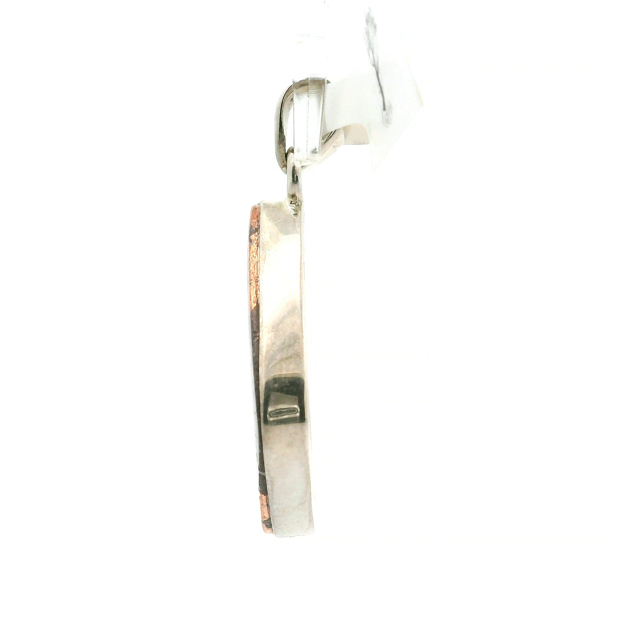 Copper in Quartz Pendant 925 Silver for Wisdom and Energetic Support
