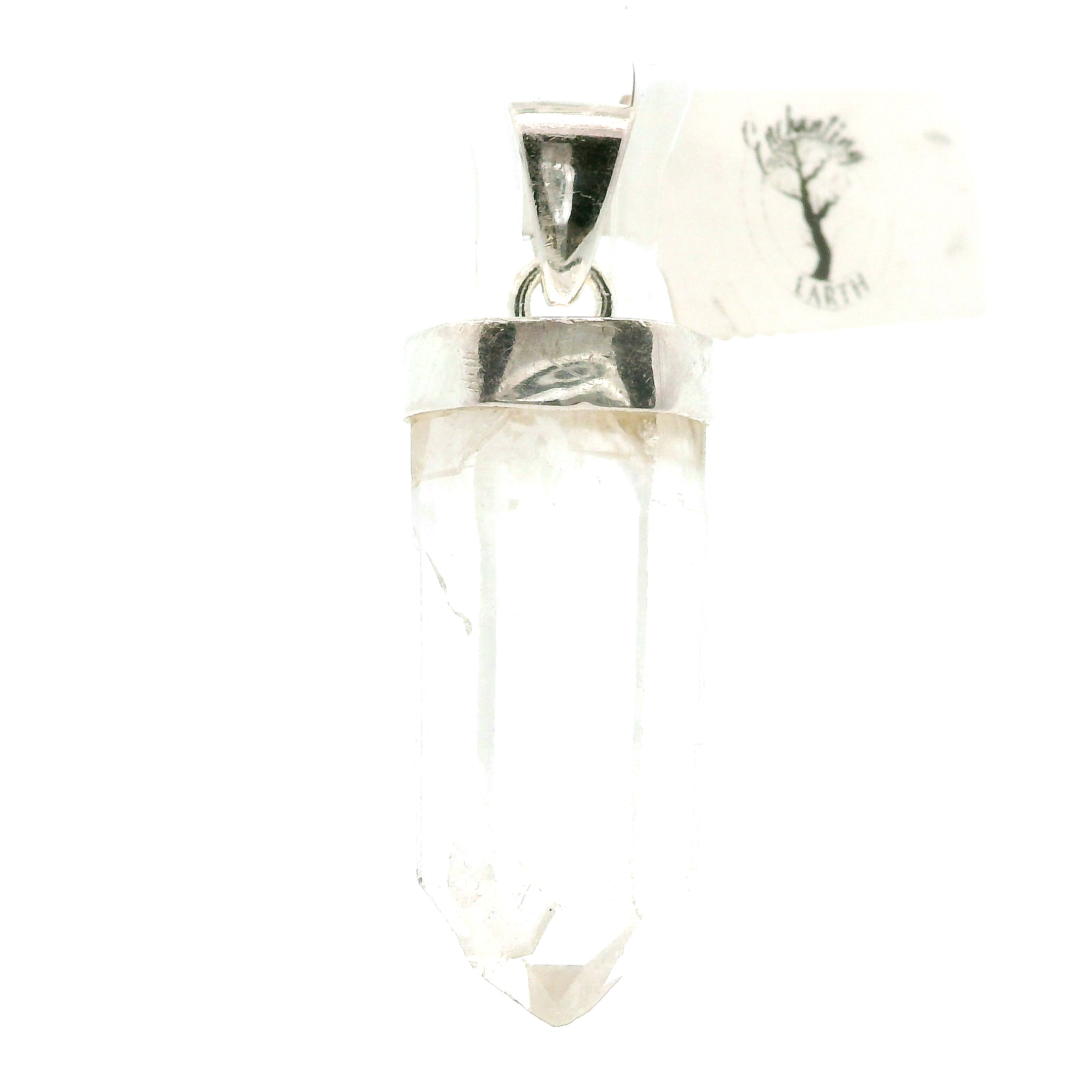 Lemurian Quartz Pendant .925 Silver for Healing, Intention Setting and Manifesting your Desires