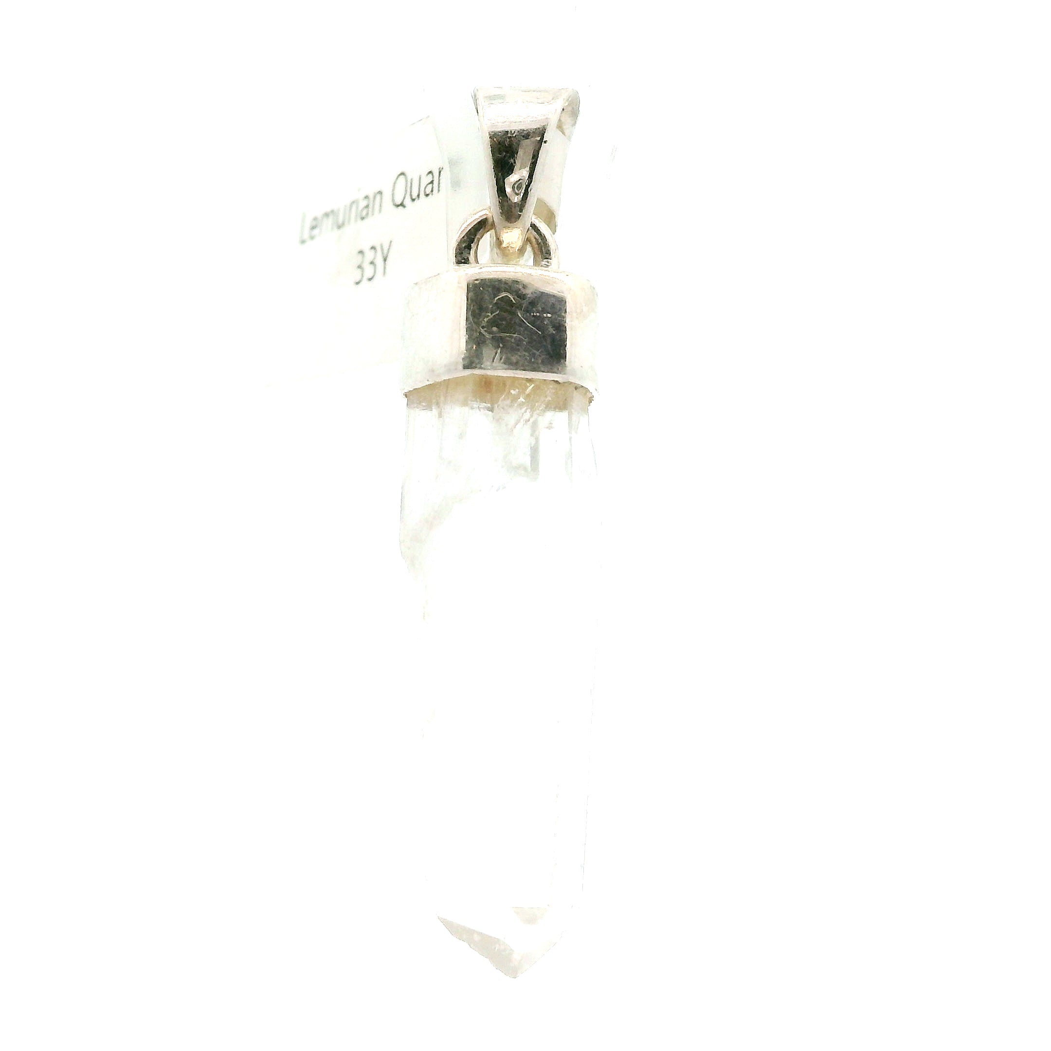 Lemurian Quartz Pendant .925 Silver for Healing, Intention Setting and Manifesting your Desires