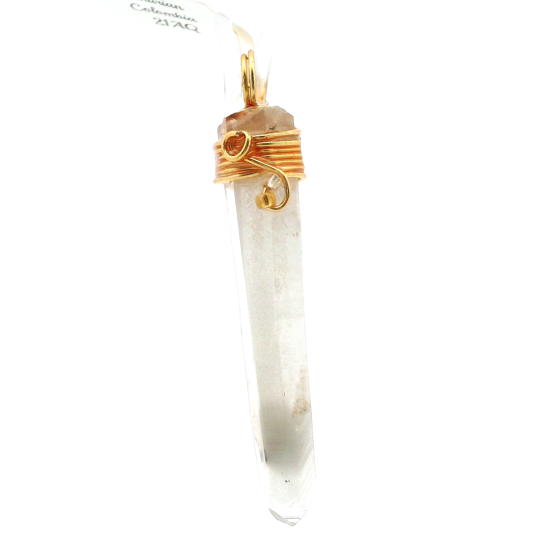 Colombia Lemurian Quartz Pendants .925 Silver for Healing, Intention Setting and Manifesting your Desires