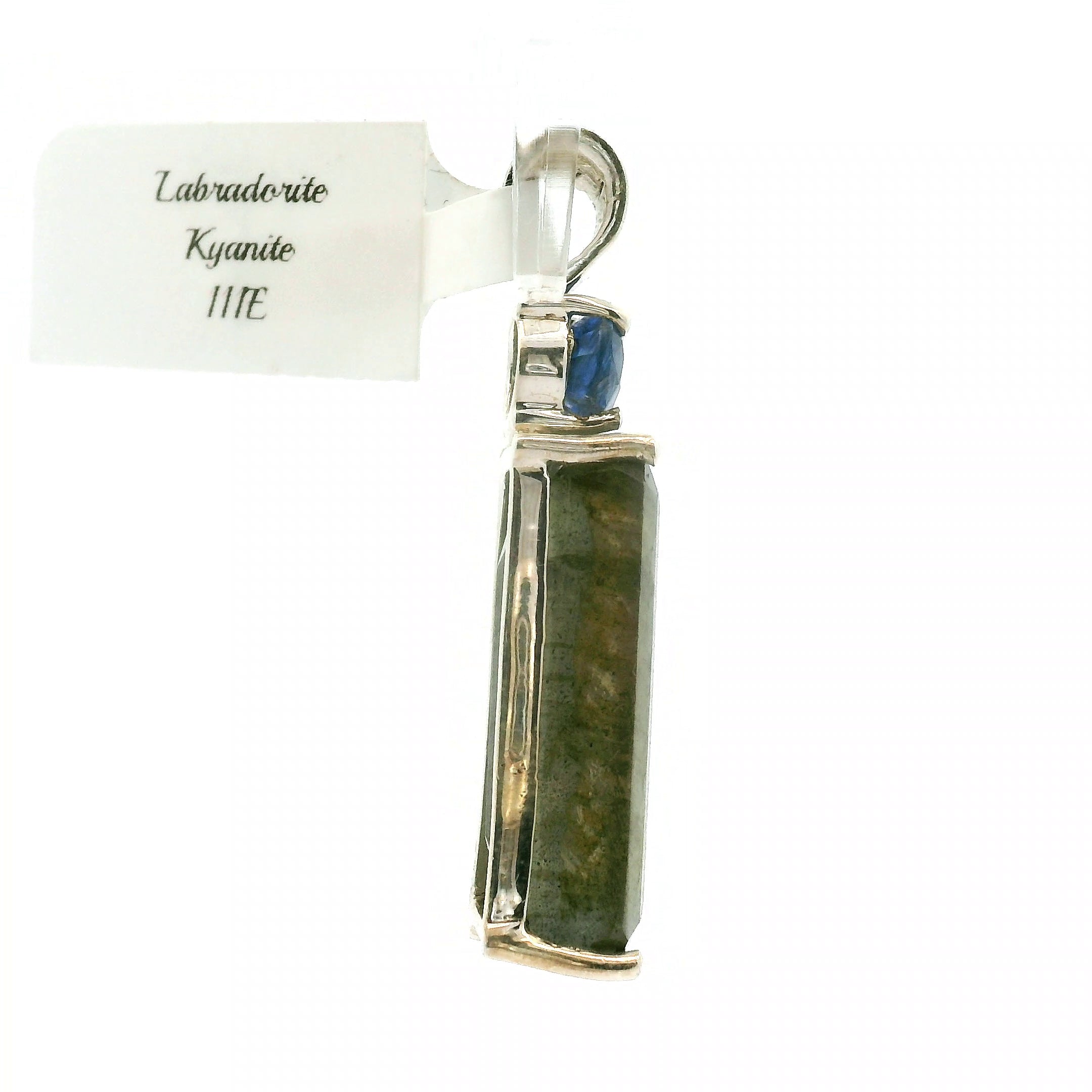 Labradorite with Blue Kyanite Pendants .925 Silver for Magic, Protection and Guidance