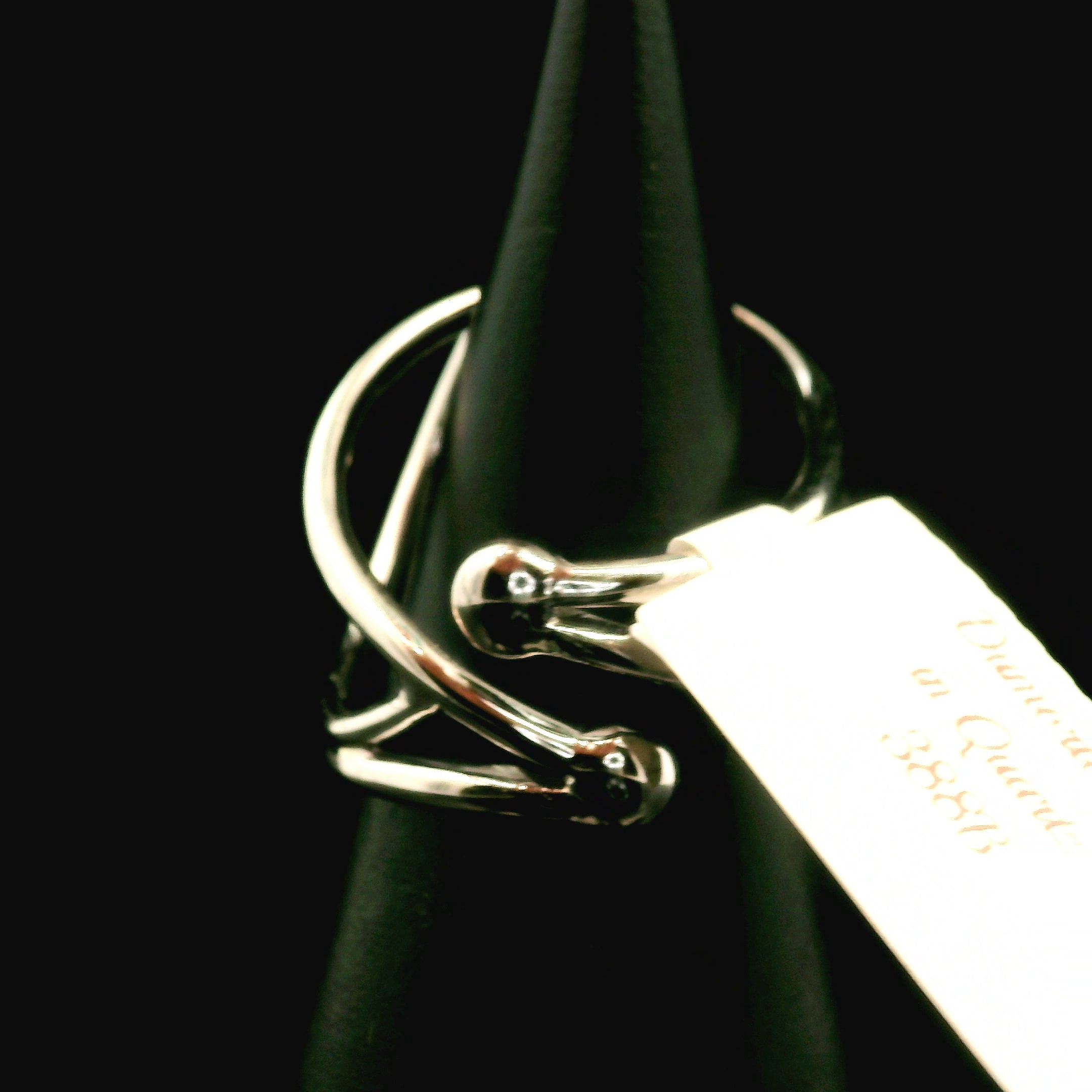 Dumortierite in Quartz Cuff Ring .925 Silver for Hope, Improving Memory and New Ideas