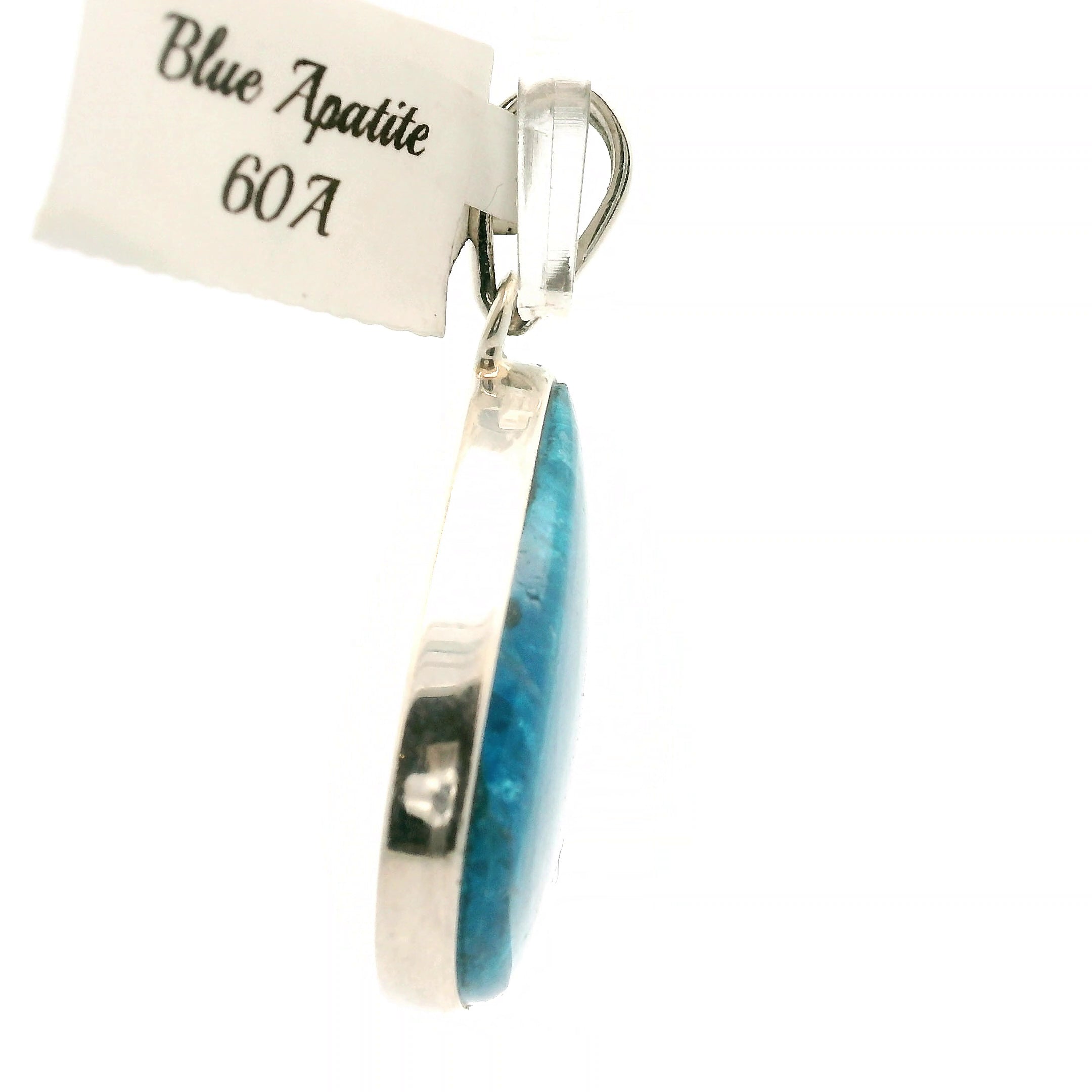 Neon Blue Apatite Pendants .925 Silver for Overall Health and Wellness