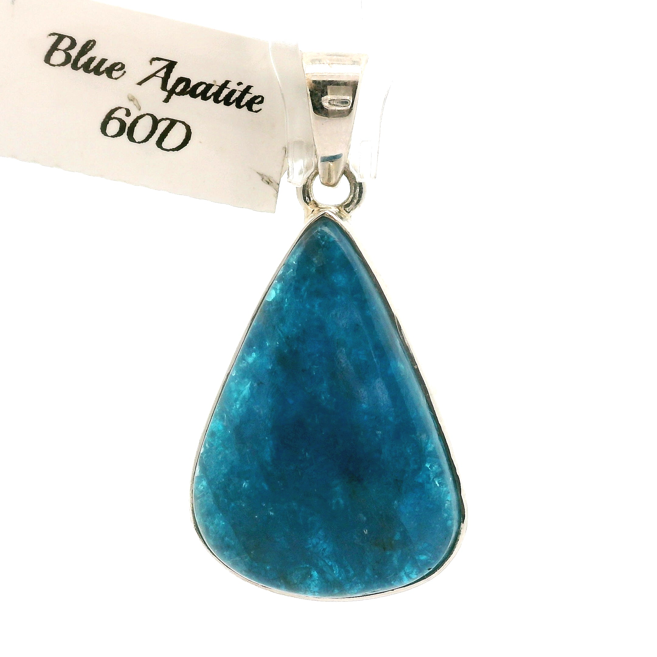 Neon Blue Apatite Pendants .925 Silver for Overall Health and Wellness