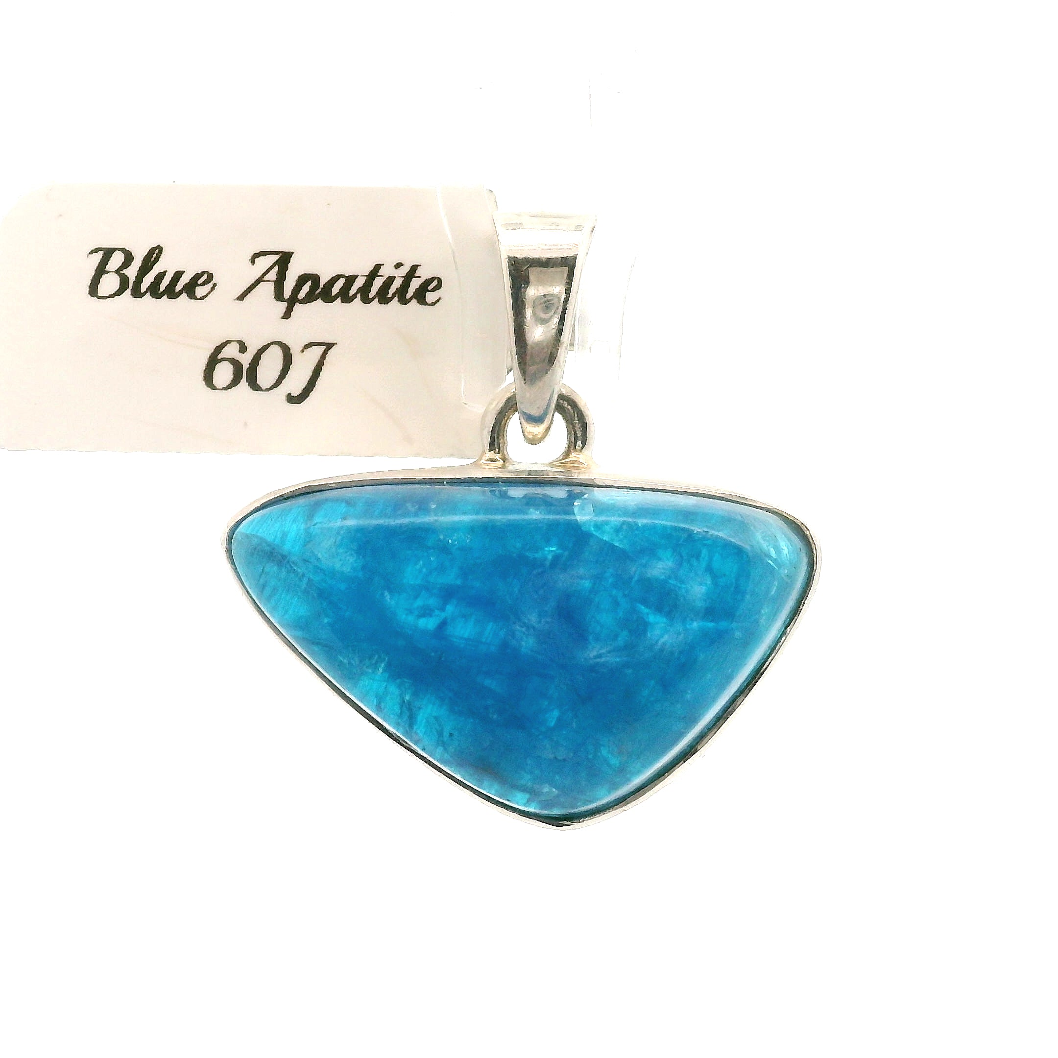 Neon Blue Apatite Pendants .925 Silver for Overall Health and Wellness
