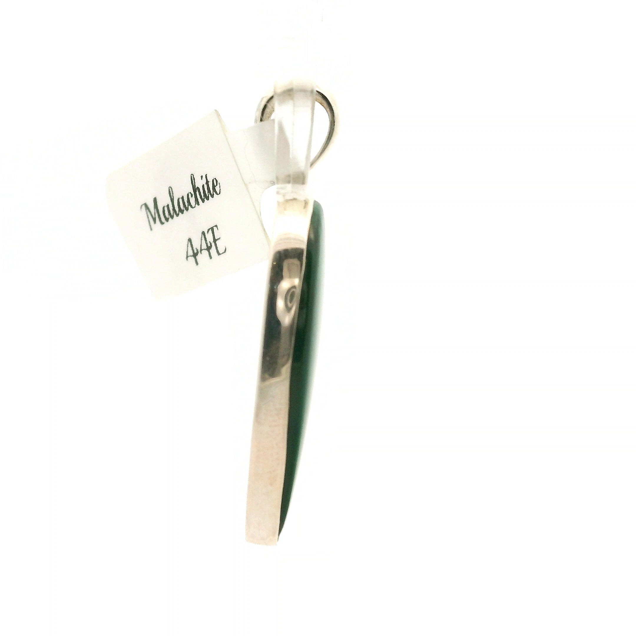 Malachite Pendant .925 Silver for Abundance, Luck and Transformation