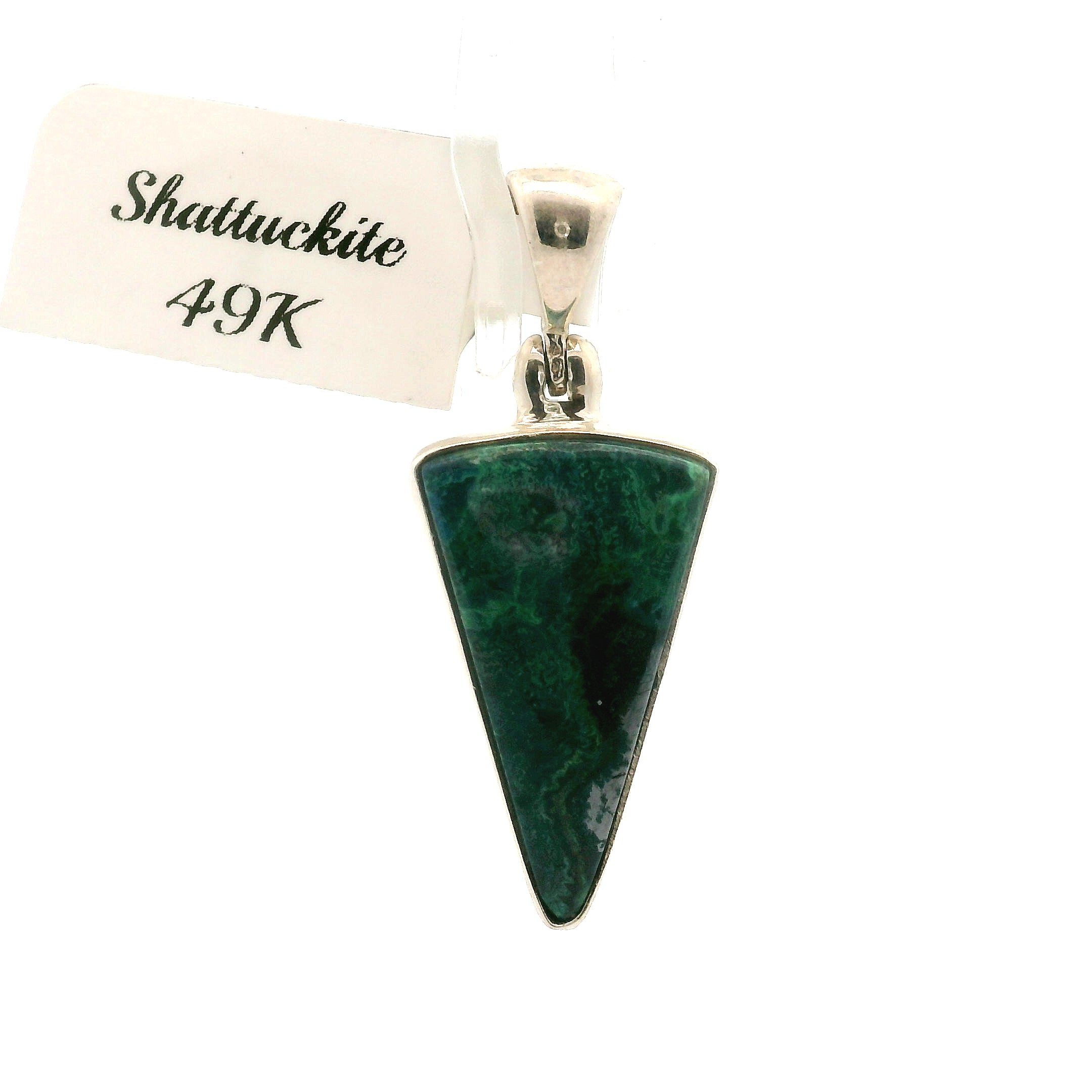 Shattuckite Pendant .925 Silver for Truthful Communication and Soul-Level Healing