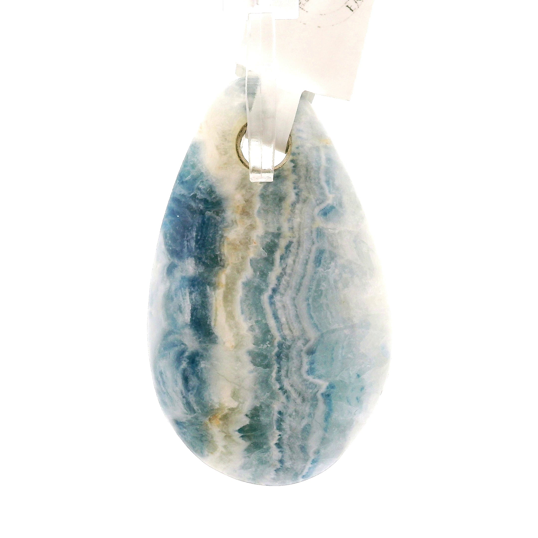 Blue Scheelite Pendant .925 Silver for Peace of Mind and Sleep