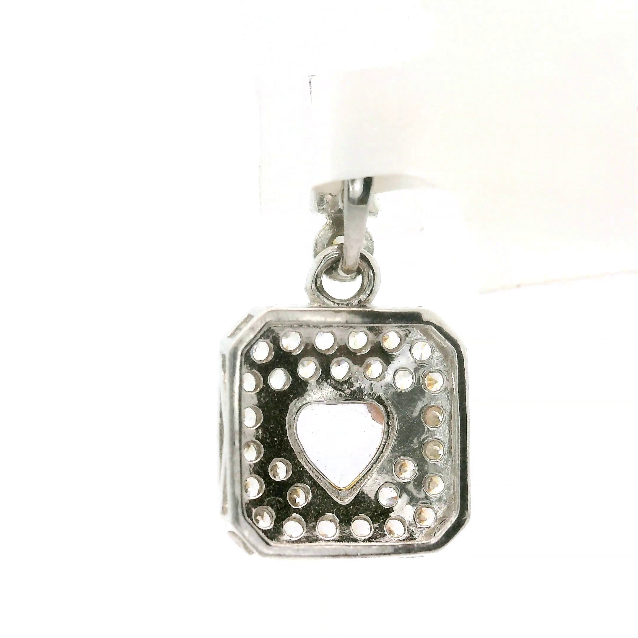 Tanzanite Heart Pendant .925 Silver with Gold Edging for Elevating your Consciousness