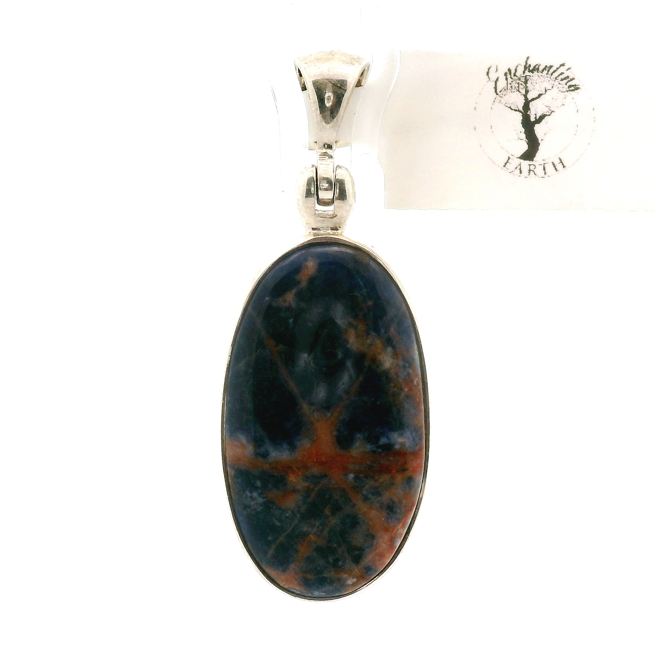 Sodalite Pendant .925 Silver for Dream Recall and Relaxation