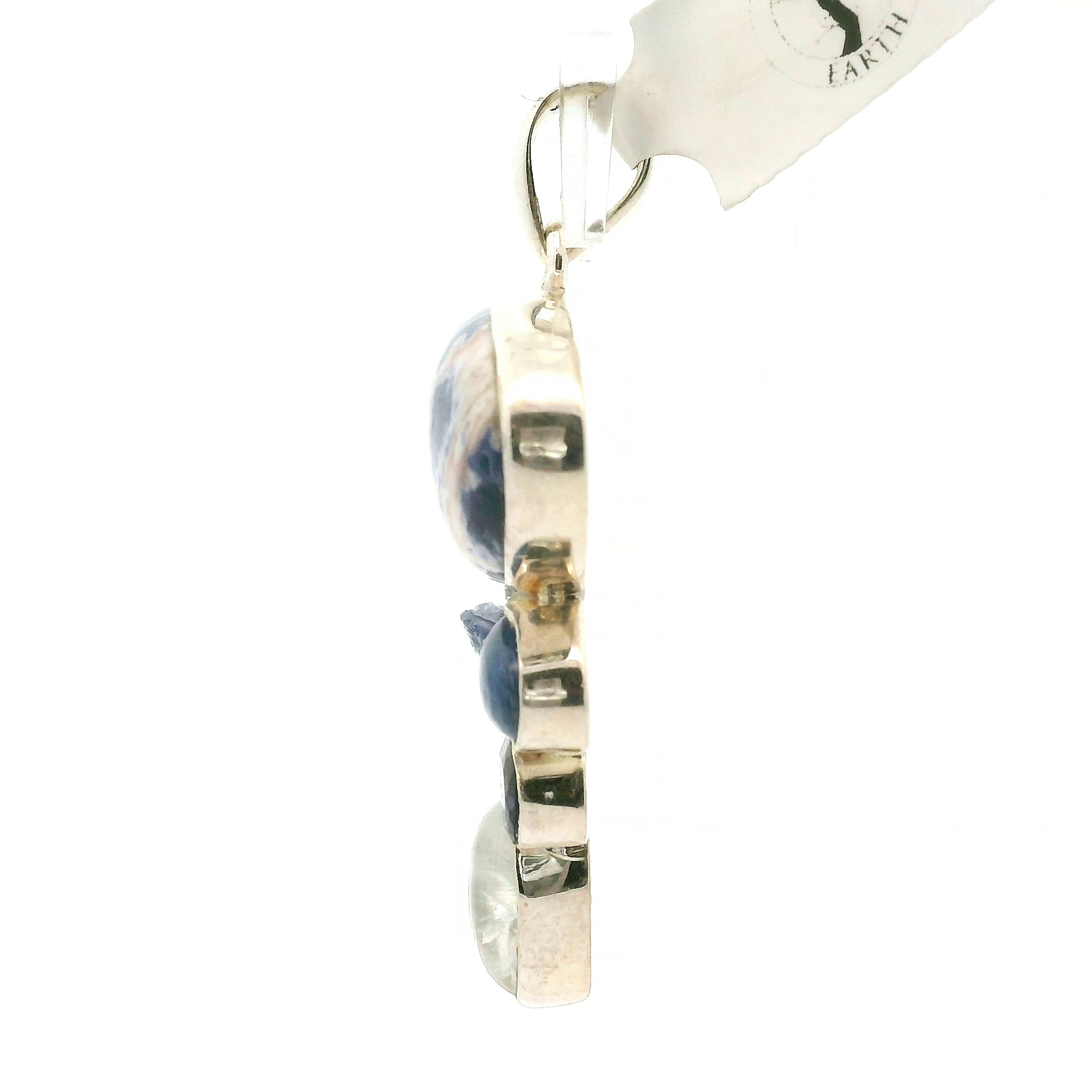 Sodalite Multi-Stone Pendant .925 Silver for Dream Recall and Relaxation