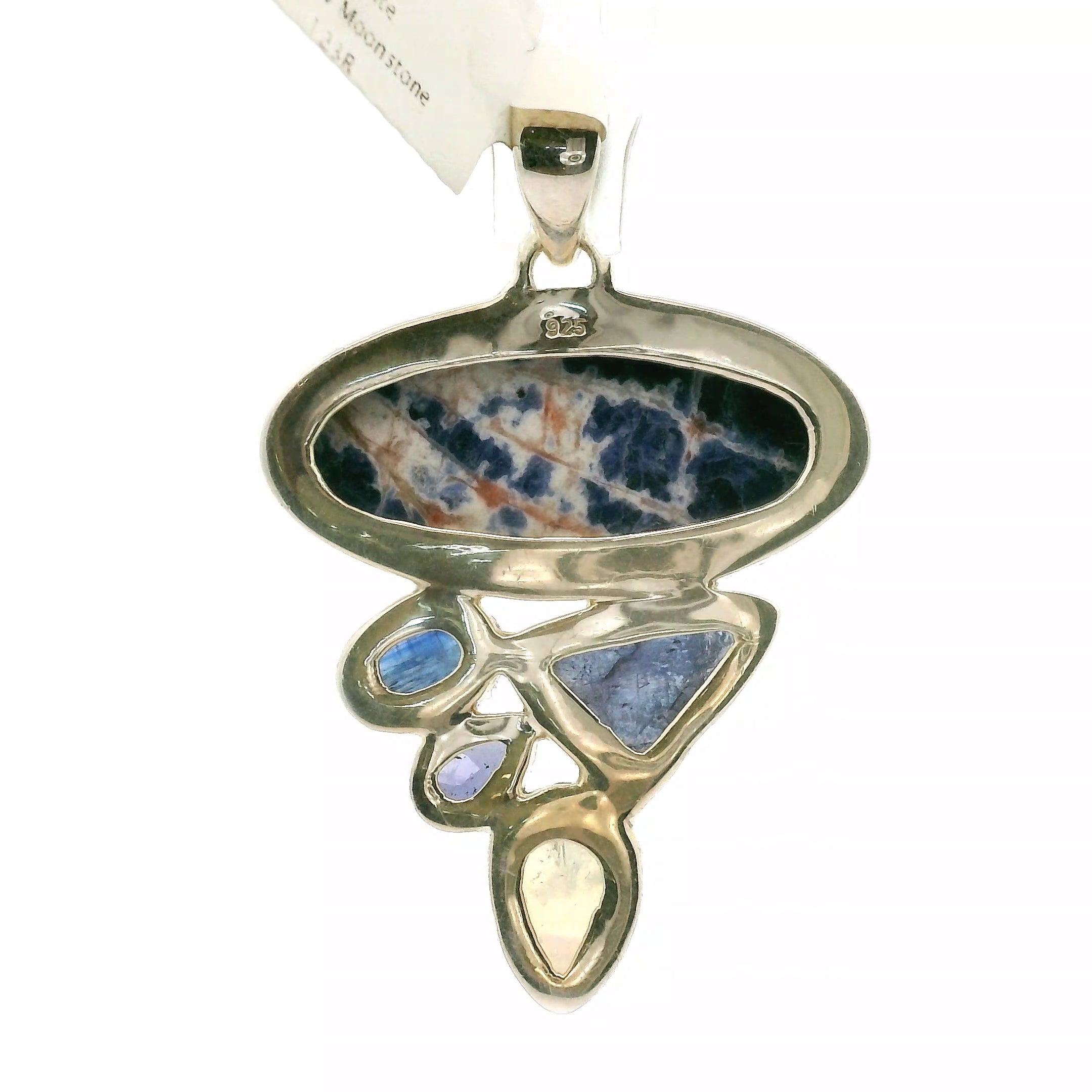 Sodalite Multi-Stone Pendant .925 Silver for Dream Recall and Relaxation