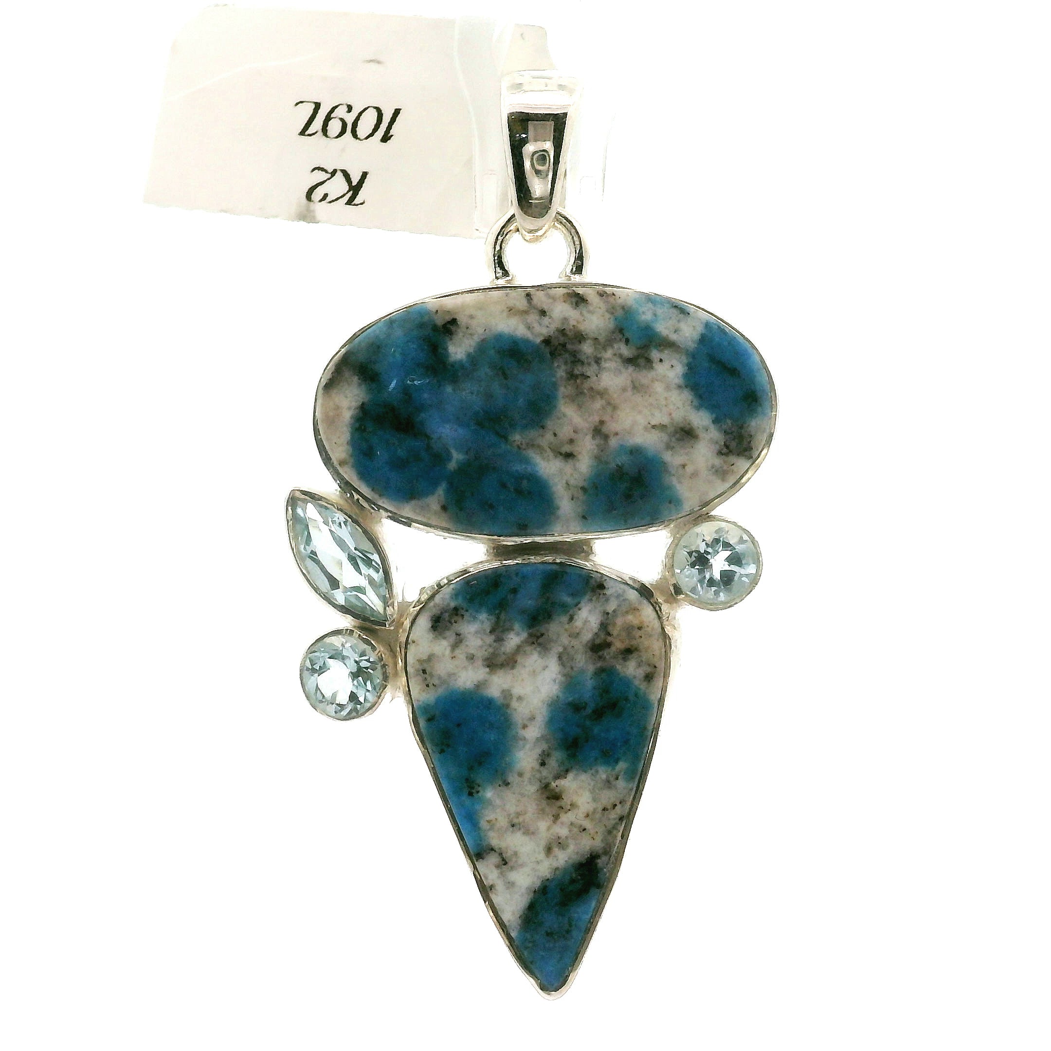 K2 Multi-Stone Pendant .925 Silver for Dream Recall and Relaxation