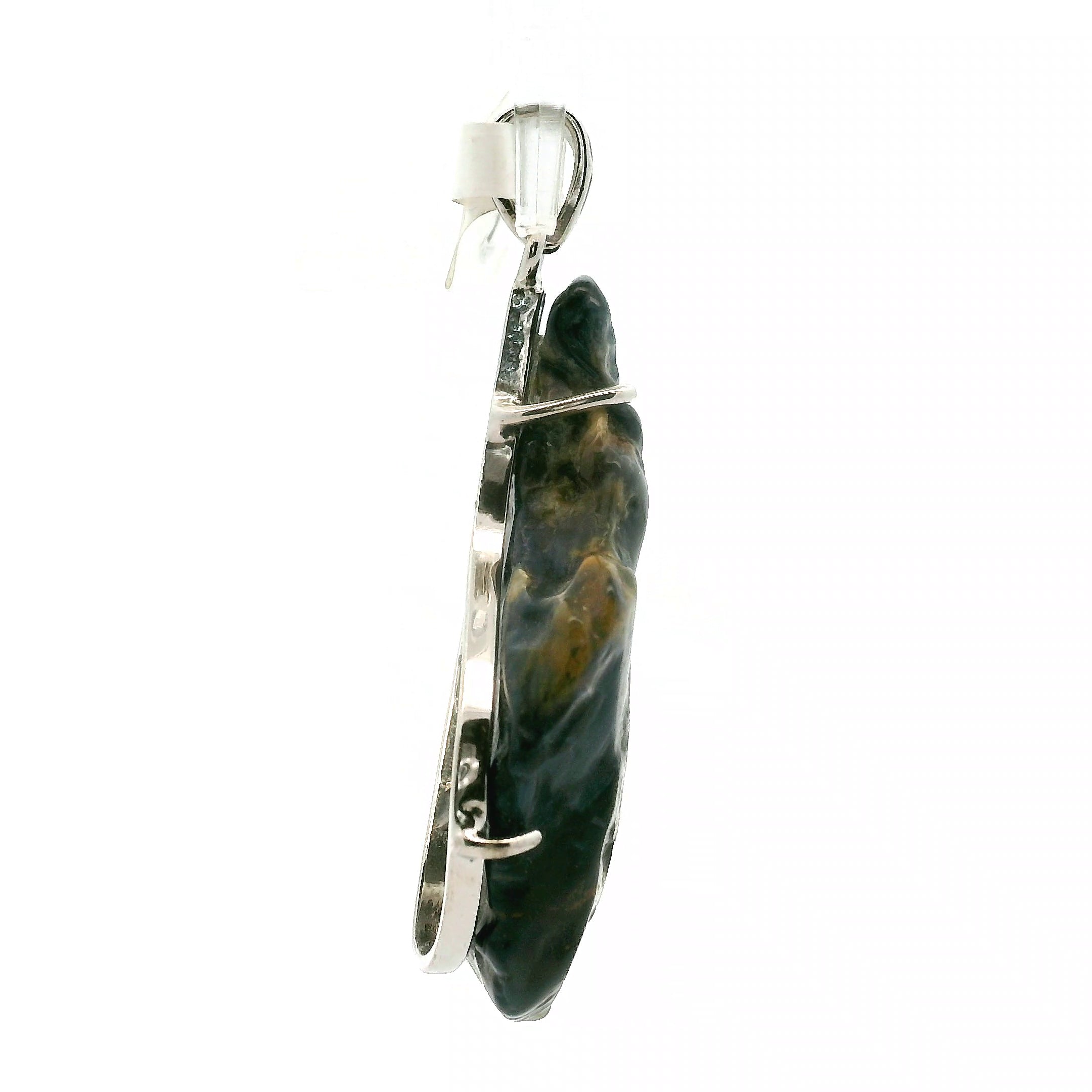 Pietersite Pendants .925 Silver for Intuition, Transformation and Willpower