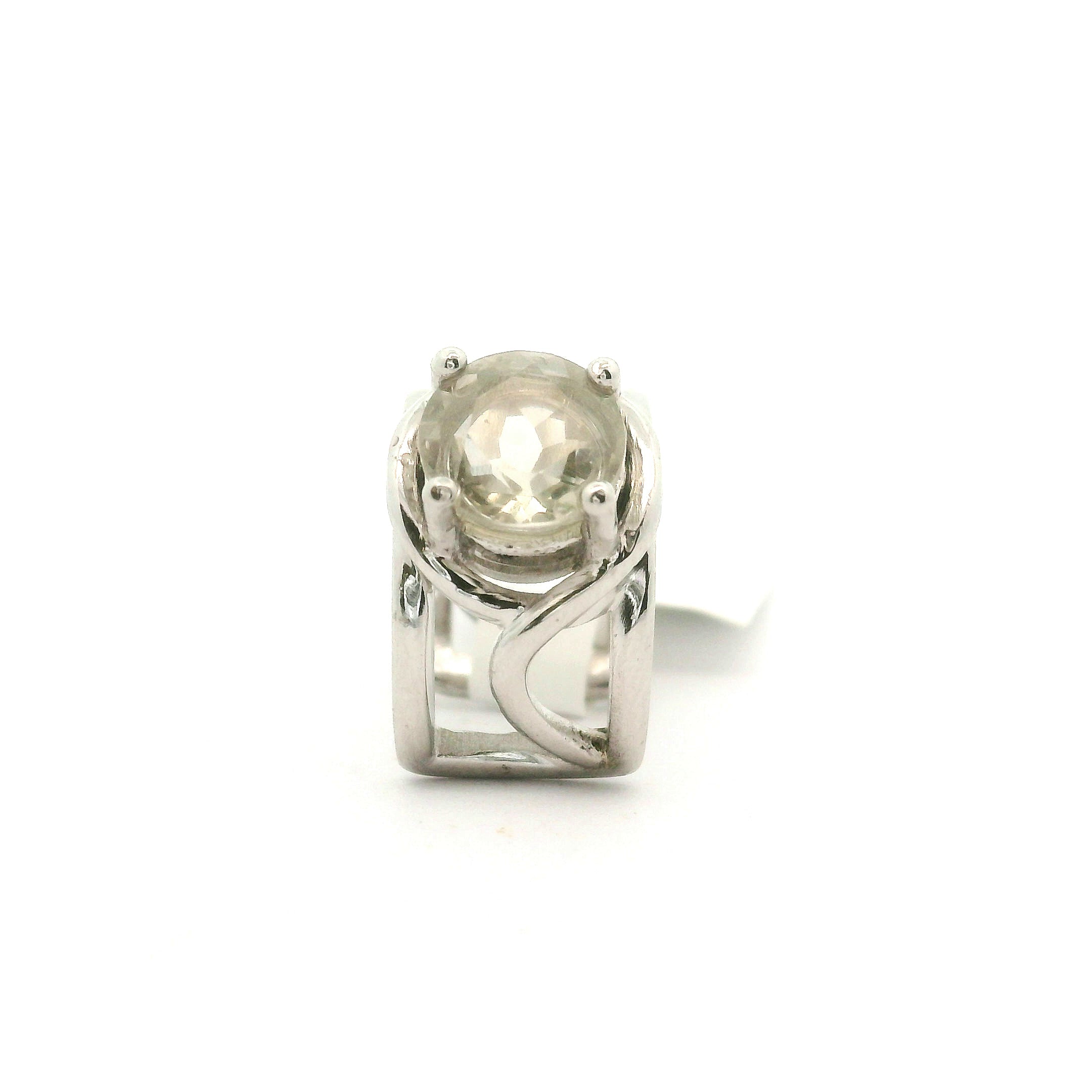 Libyan Desert Glass Enchanting Gemstone Ear Cuff .925 Silver for Enlightenment, Inner Peace & Spiritual Transformation