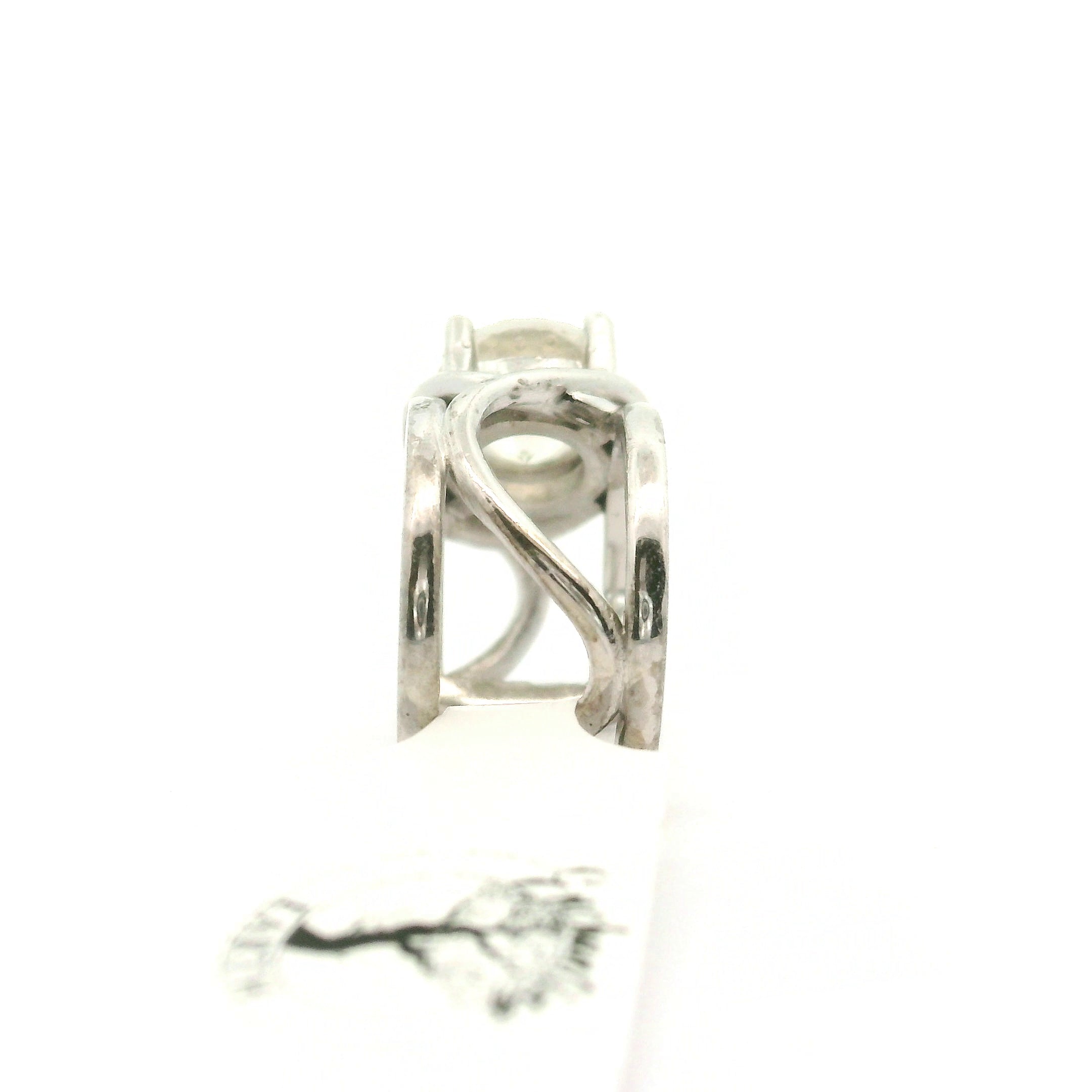 Libyan Desert Glass Enchanting Gemstone Ear Cuff .925 Silver for Enlightenment, Inner Peace & Spiritual Transformation