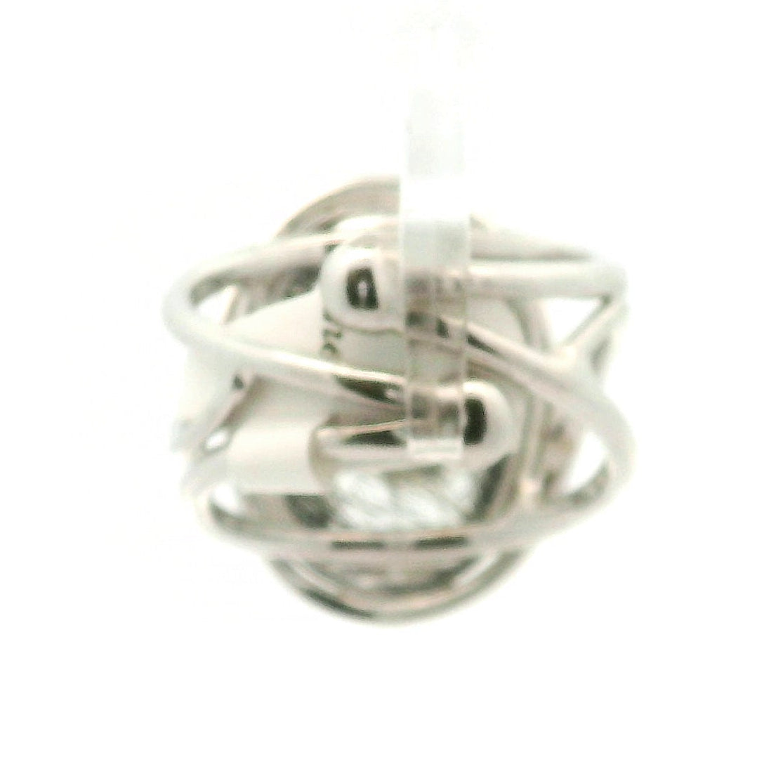 Double Black Tourmaline in Quartz Cuff Ring .925 Sterling Silver for Powerful Protection and Aura Cleansing